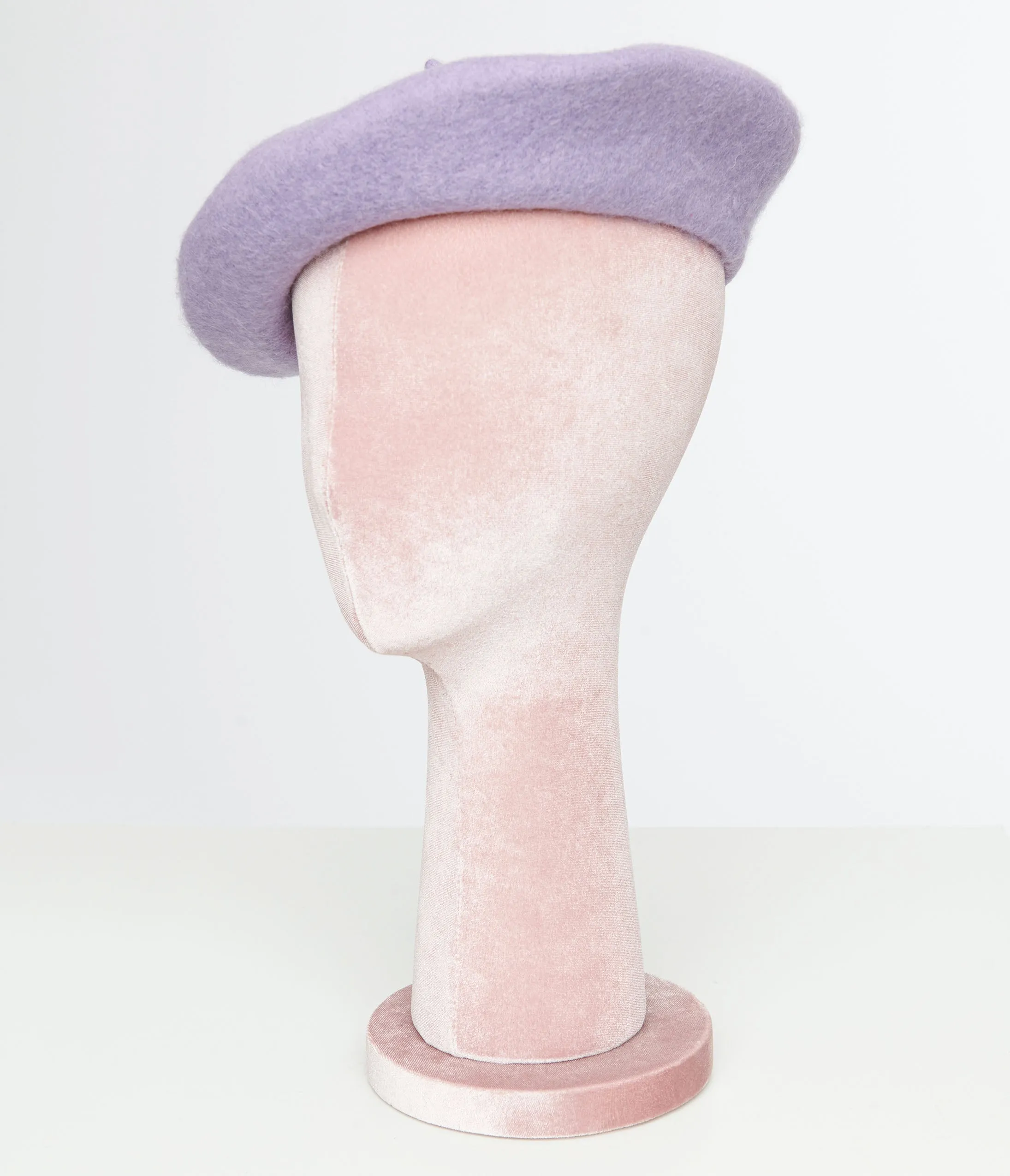 1960s Lavender Felt Beret