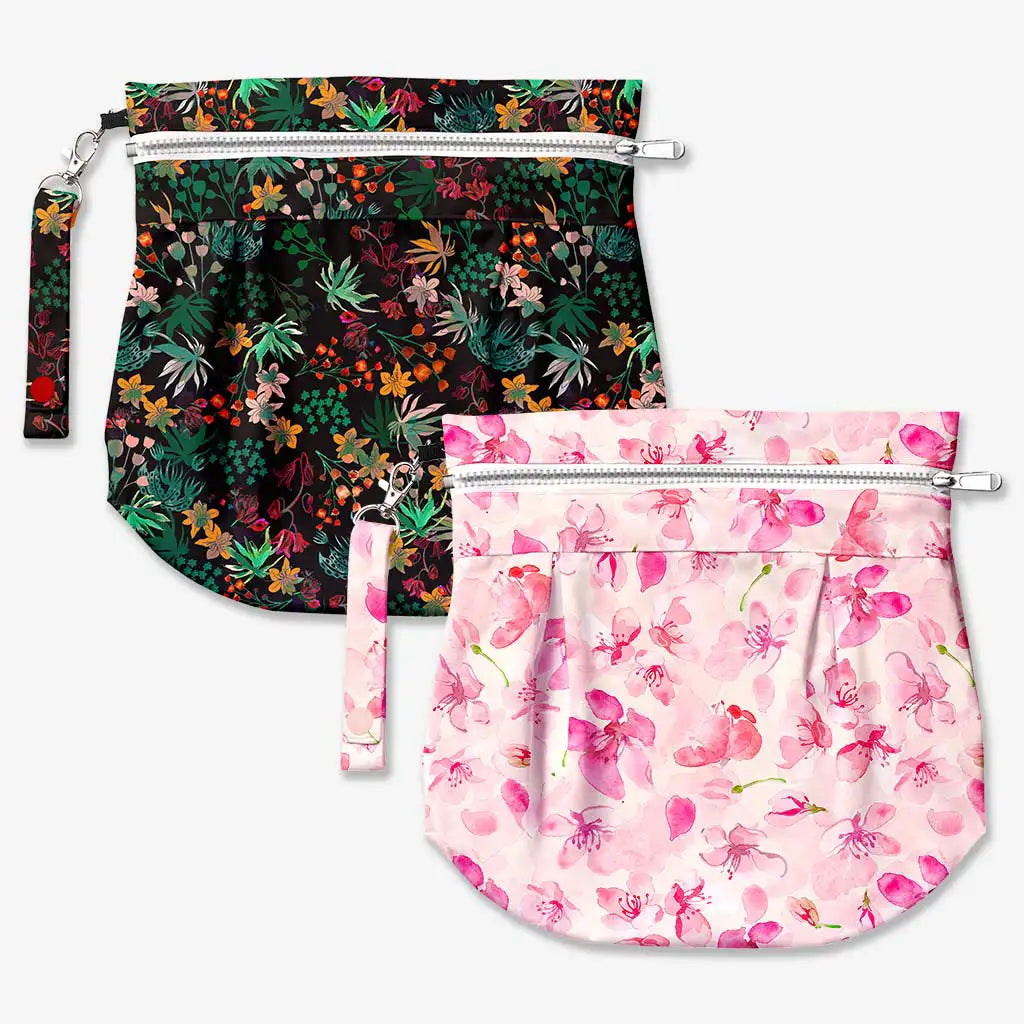 2 Pack Waterproof Travel Bag - Cherry Blossom & Shruberry