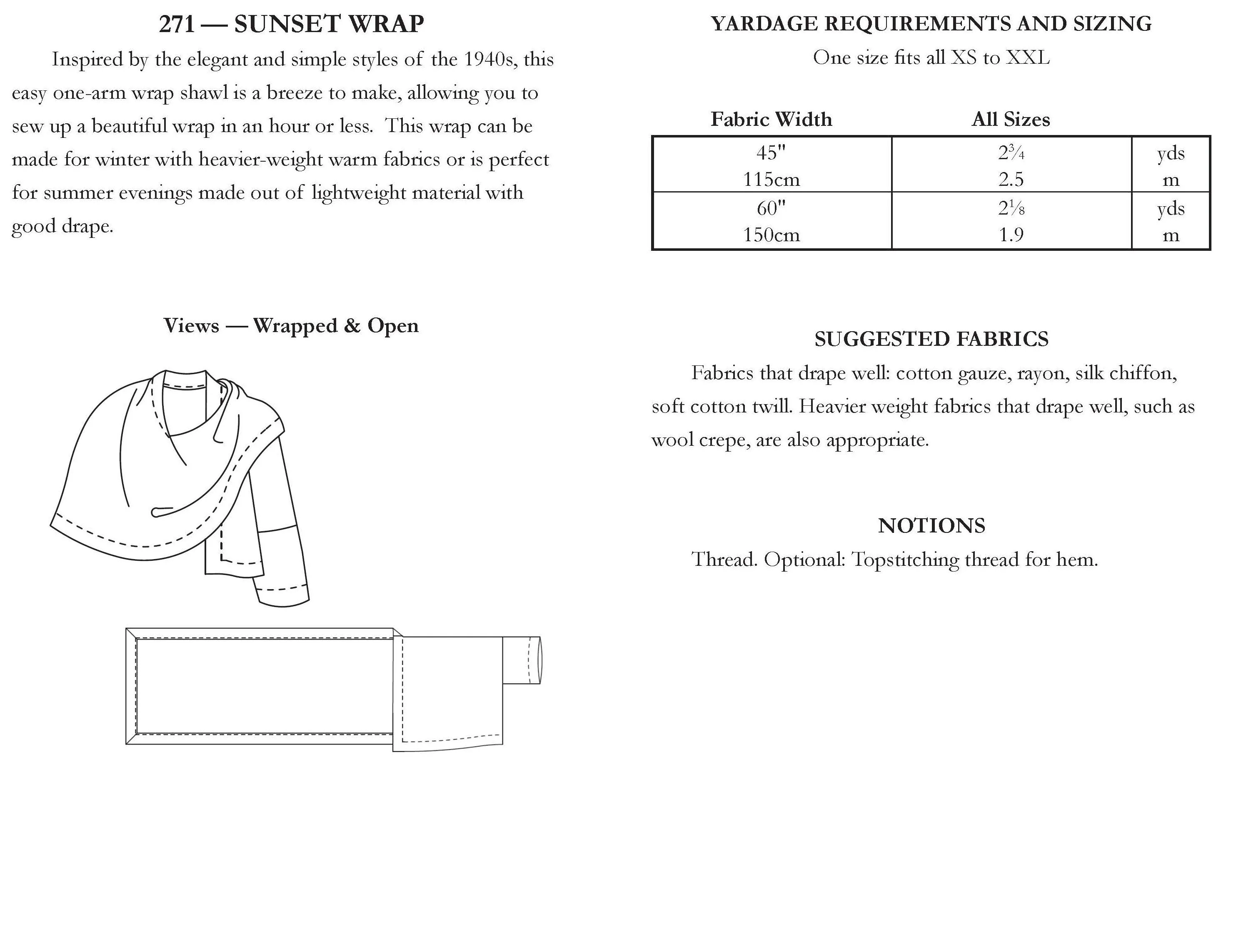 271 Sunset Wrap - PDF