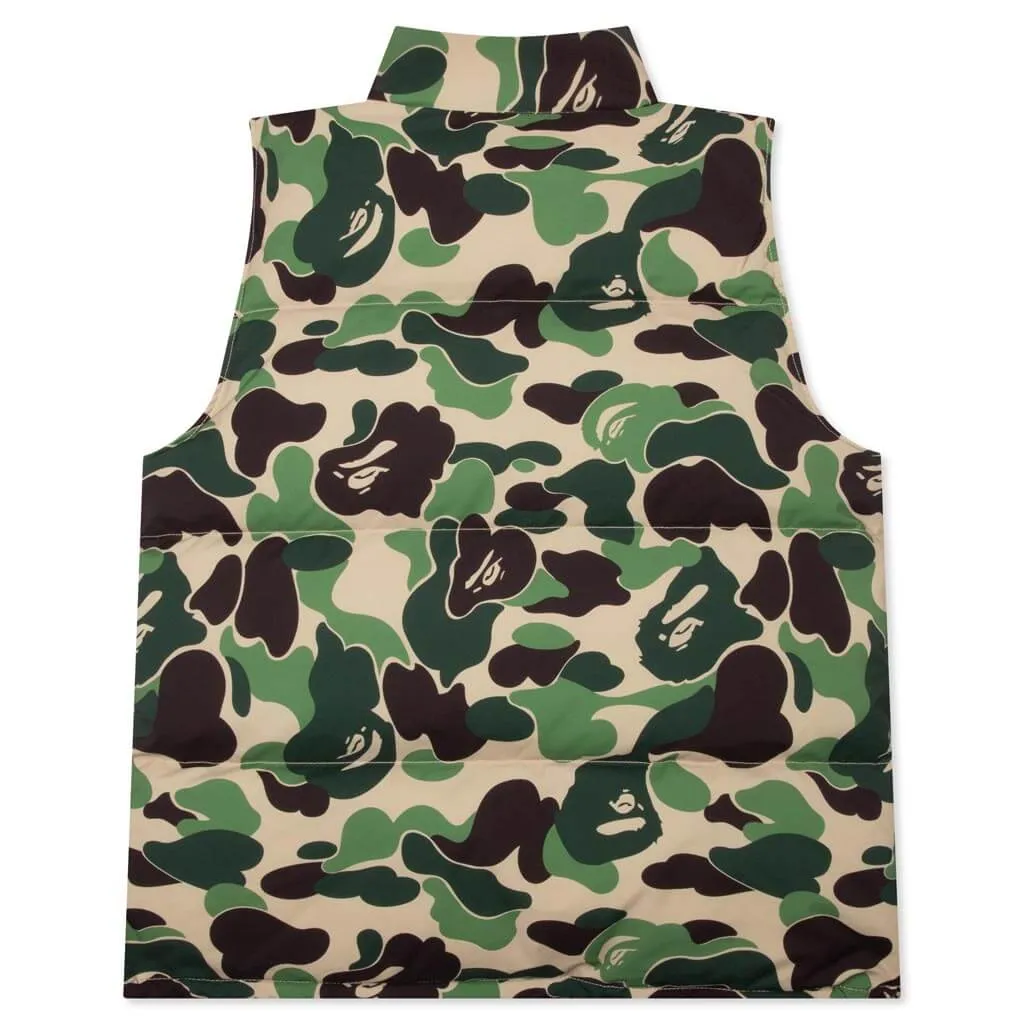 Abc Camo Reversible Down Vest - Green