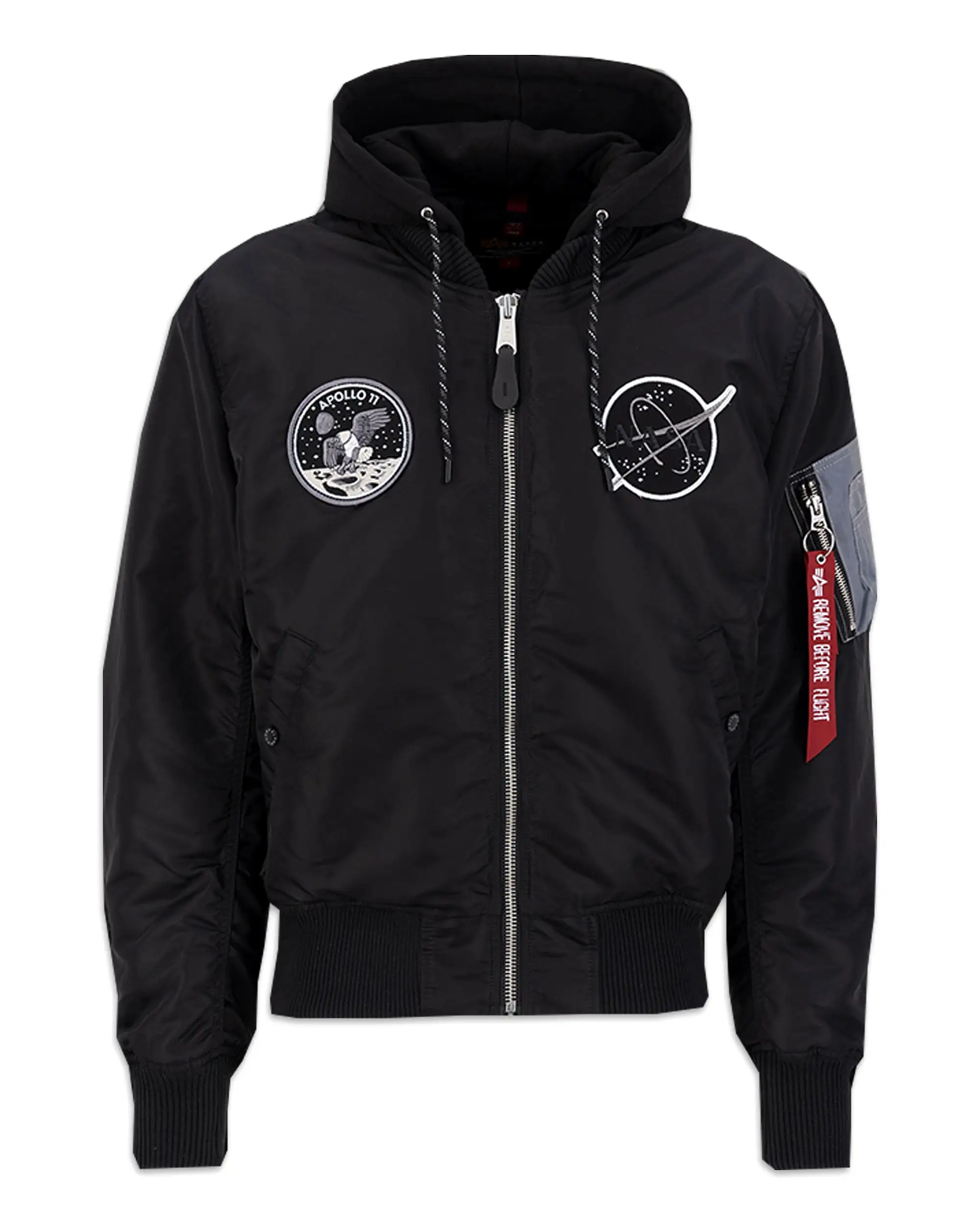 Alpha Industries Bomber MA-1 VF Hood Dark Side Nero