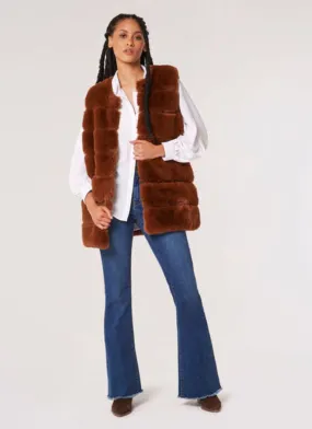 Amy Fur Tiered Gilet