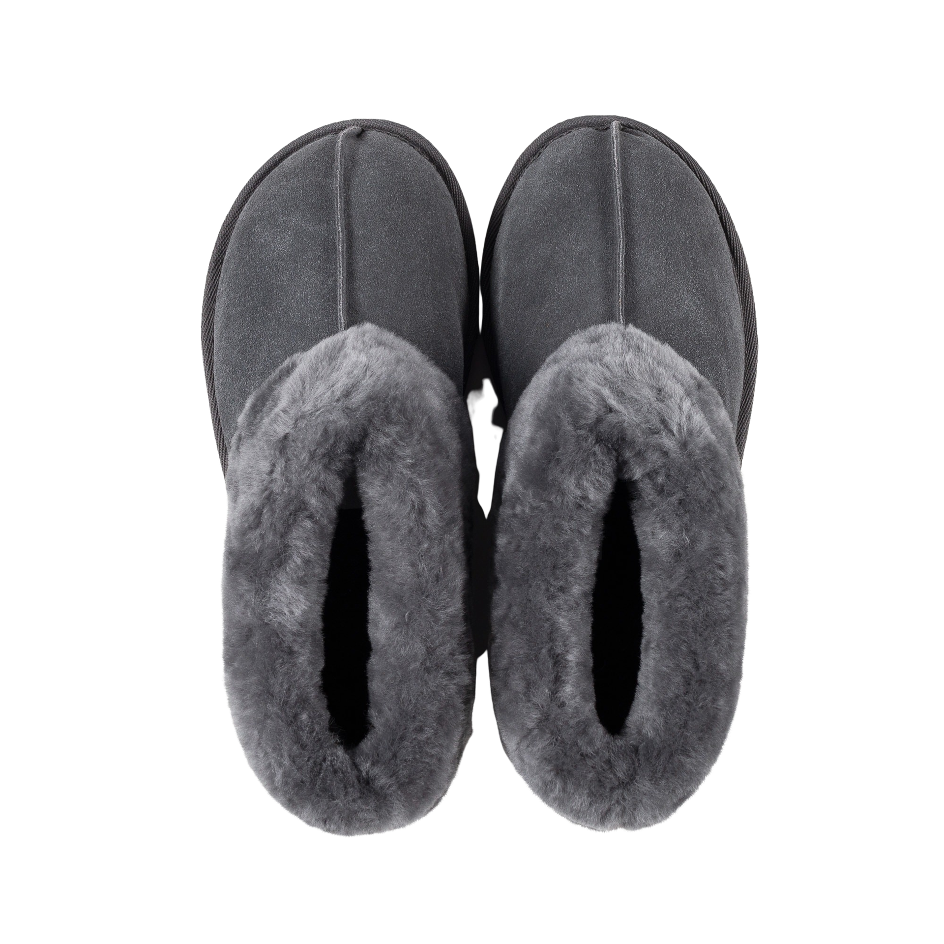 ANN GREY SHEEPSKIN SLIPPER BOOTIE