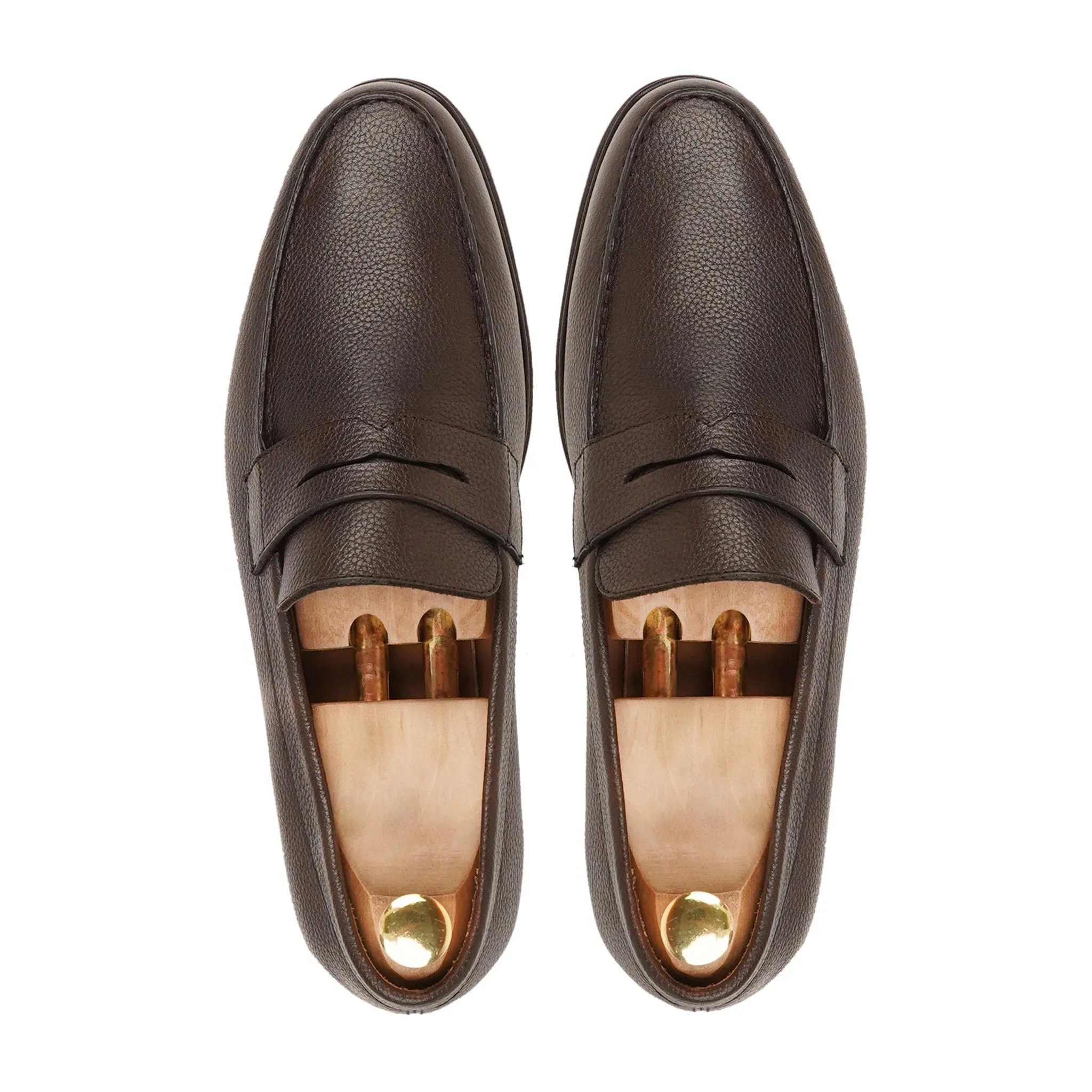 ASADOR - DARK BROWN PEBBLE GRAIN LOAFER