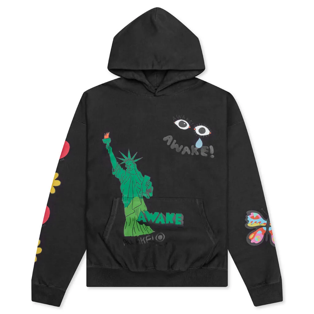 Awake NY x Stefan Meier NY Printed Hoodie - Charcoal