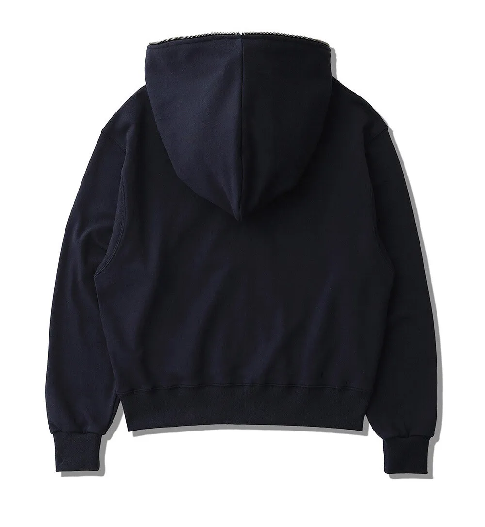 Bad Blue  |●Bad Blue● Logo Pull Zip Hoodie Navy