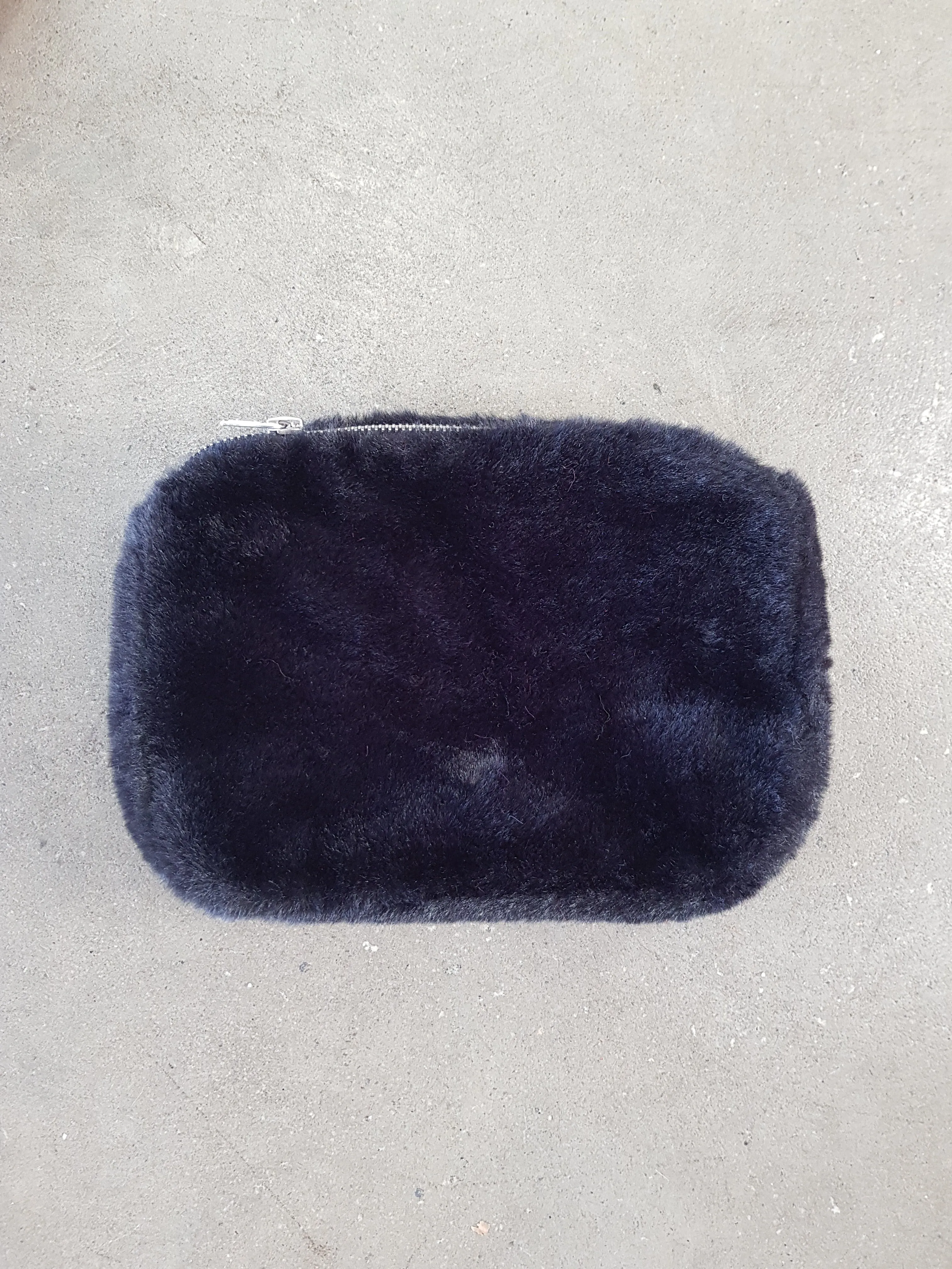 Barry Made - Faux Fur Clutch Black