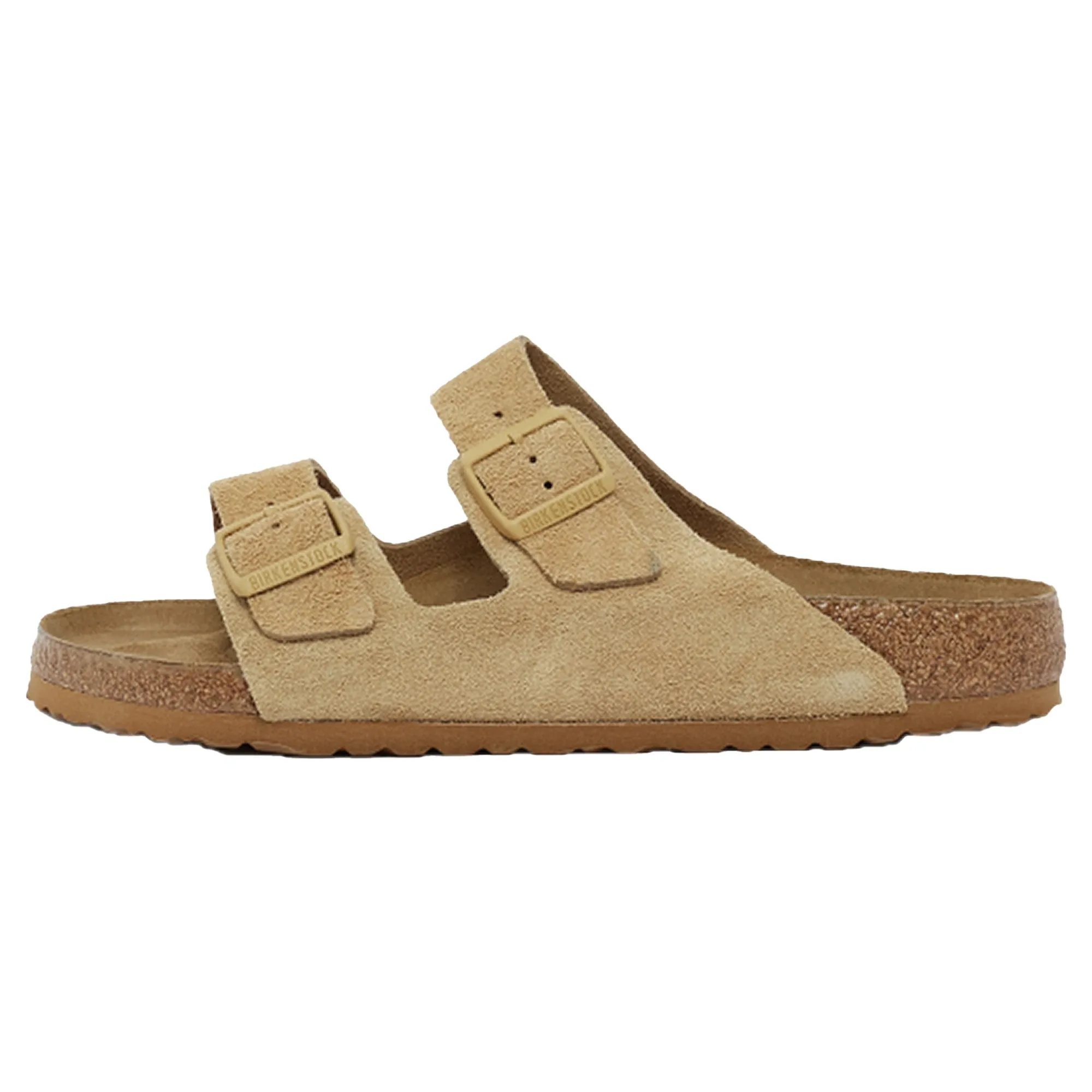 Birkenstock Arizona Suede Leather Sandals Slides Stone Latte Cream Mules Shoes