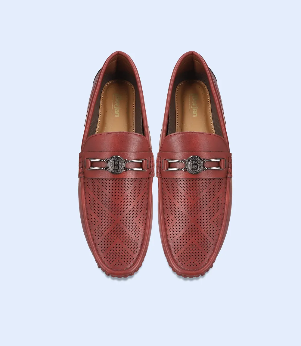 BM5138-MAROON-Men Loafers