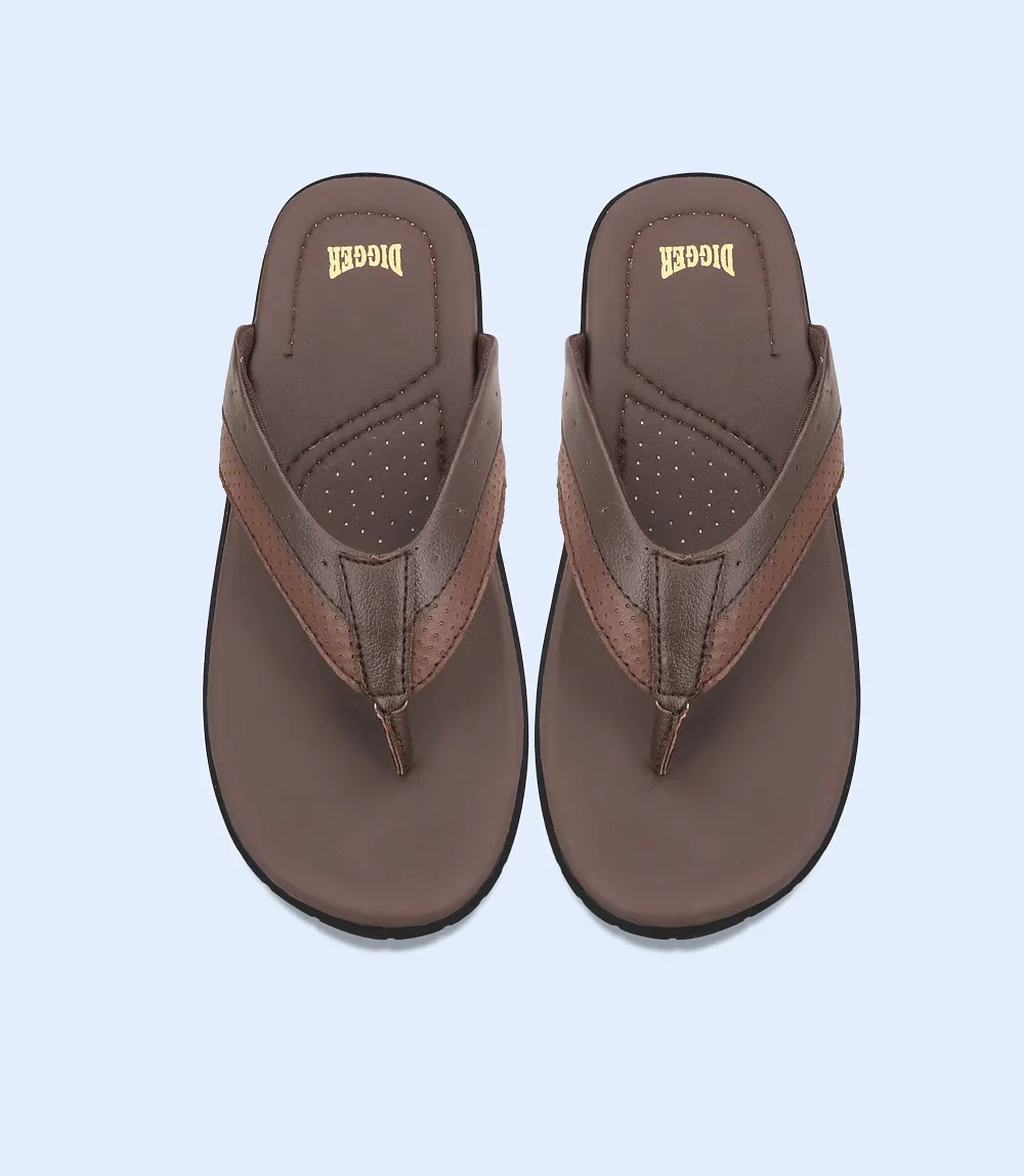 BM5558-CHOCO-Men Casual Chappal