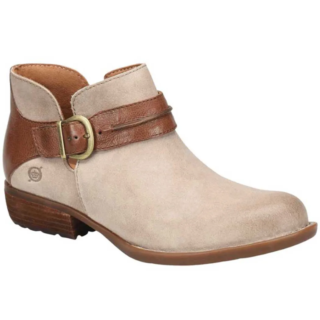 Born Kati Bootie Cream/ Brown (Women's)