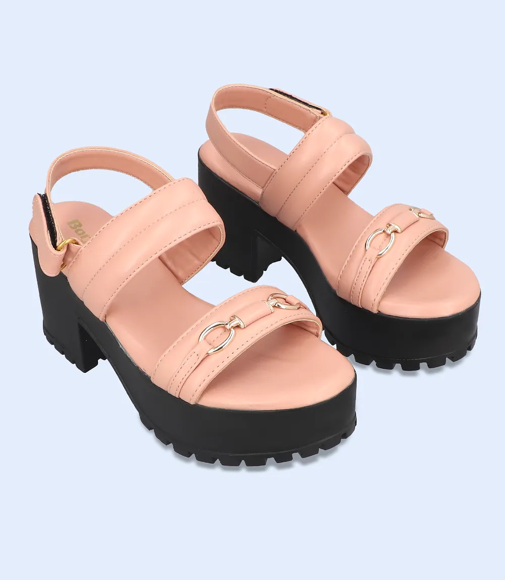 BW9222-TEA PINK-Women Platform Sandals