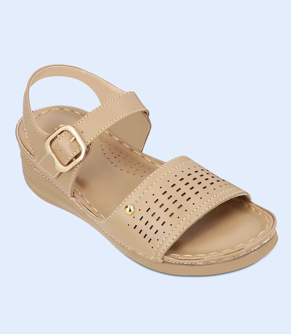 BW9732-NUDE-Women Comfort Sandal