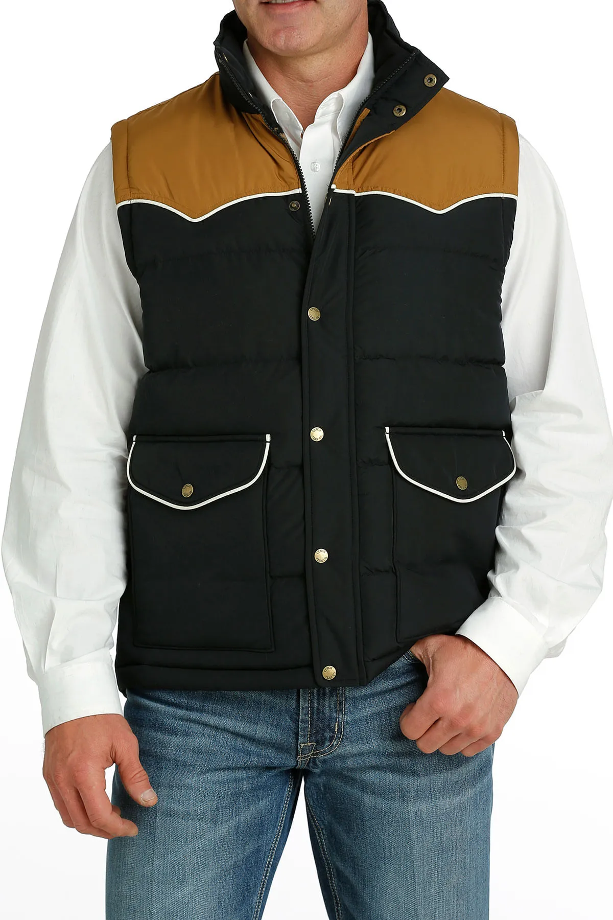 Cinch Mens Black Quilted Vest