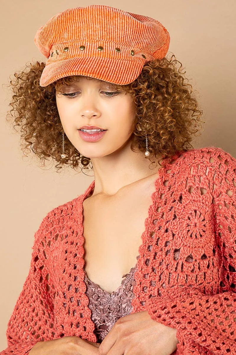 Corduroy Beret Hat