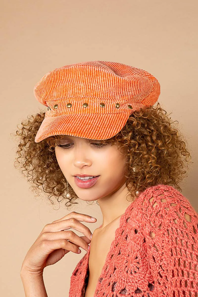 Corduroy Beret Hat