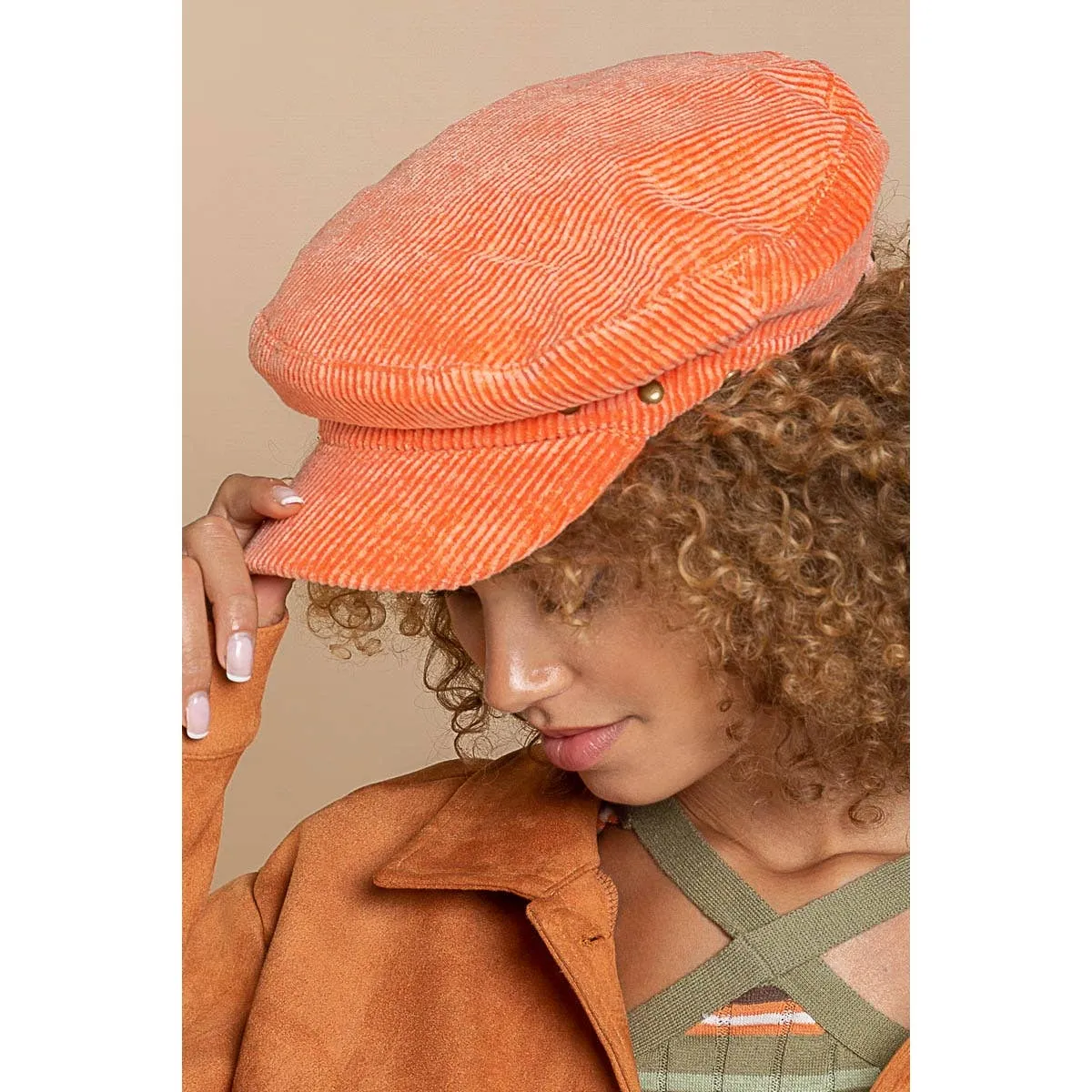 Corduroy Beret Hat