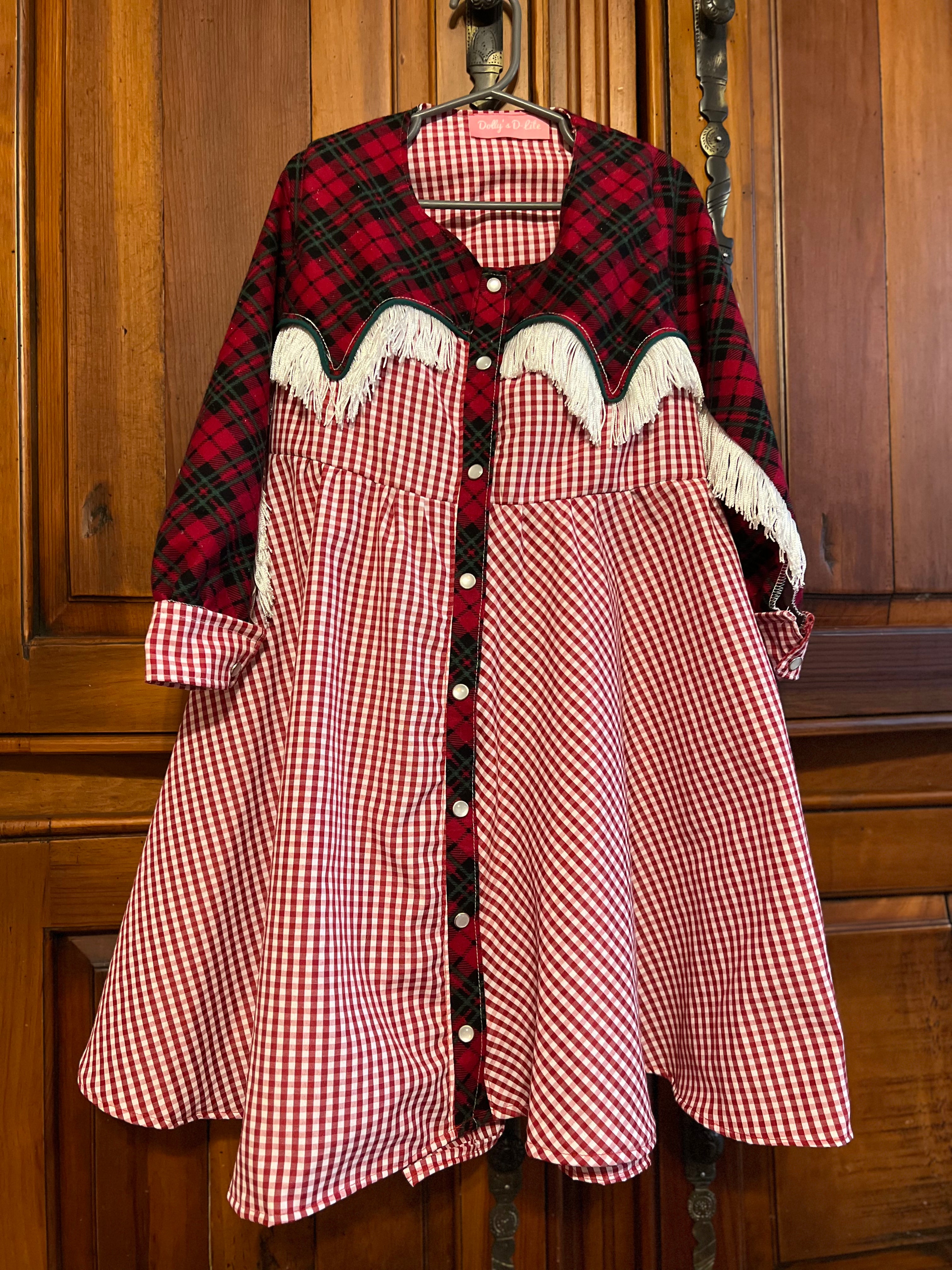 Darlin’ Gingham Pearl Snap Dress