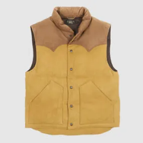 Double RL Leather Down Vest