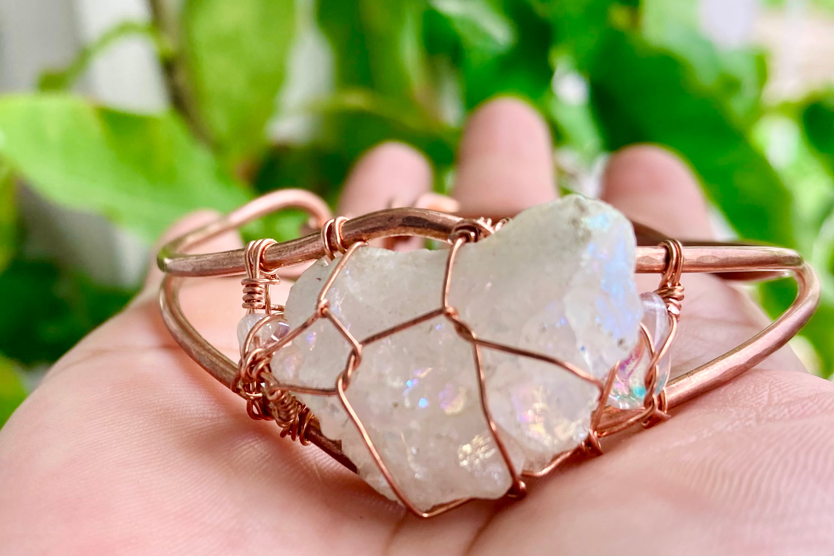 Druzy Snow Bangle