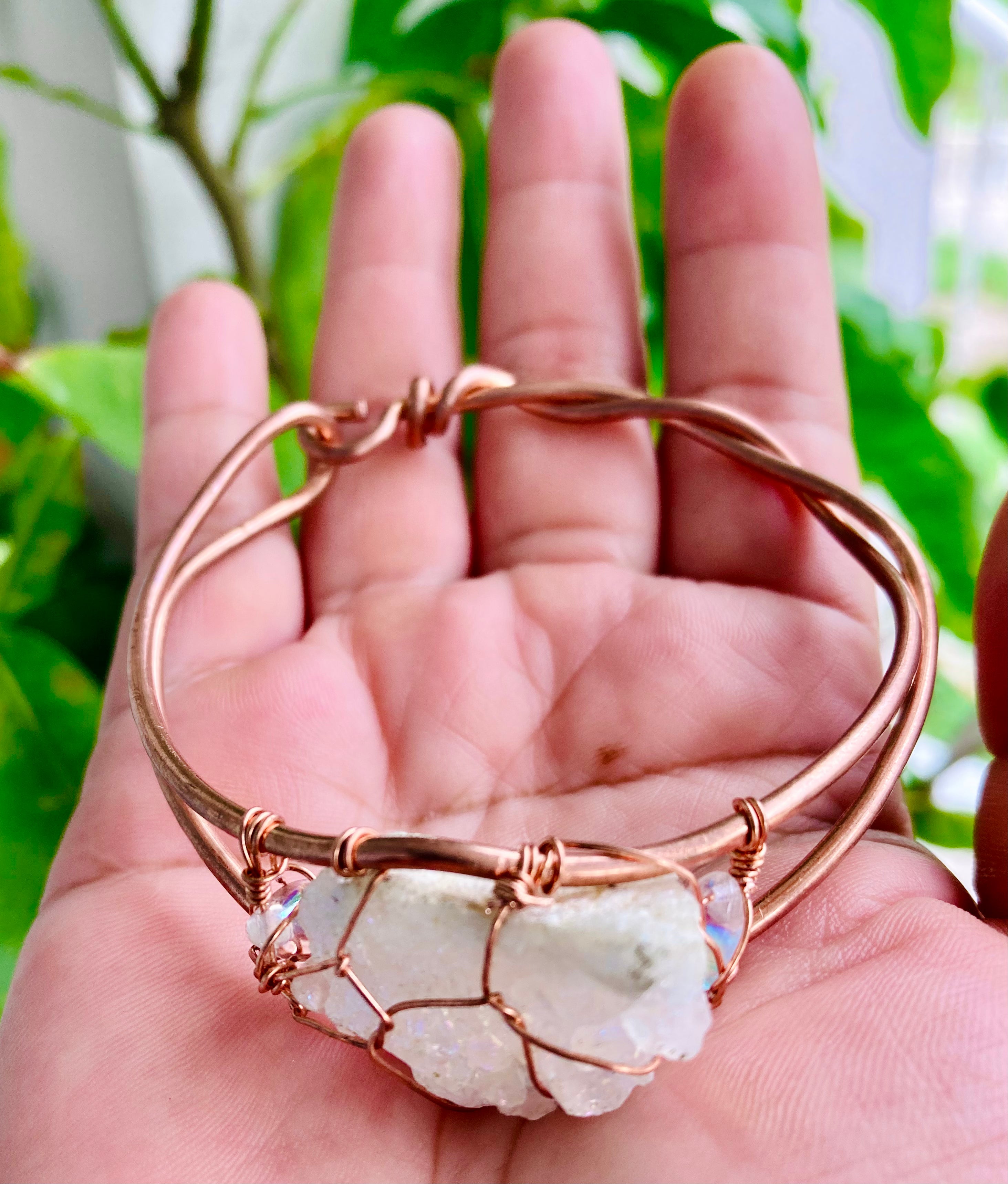 Druzy Snow Bangle