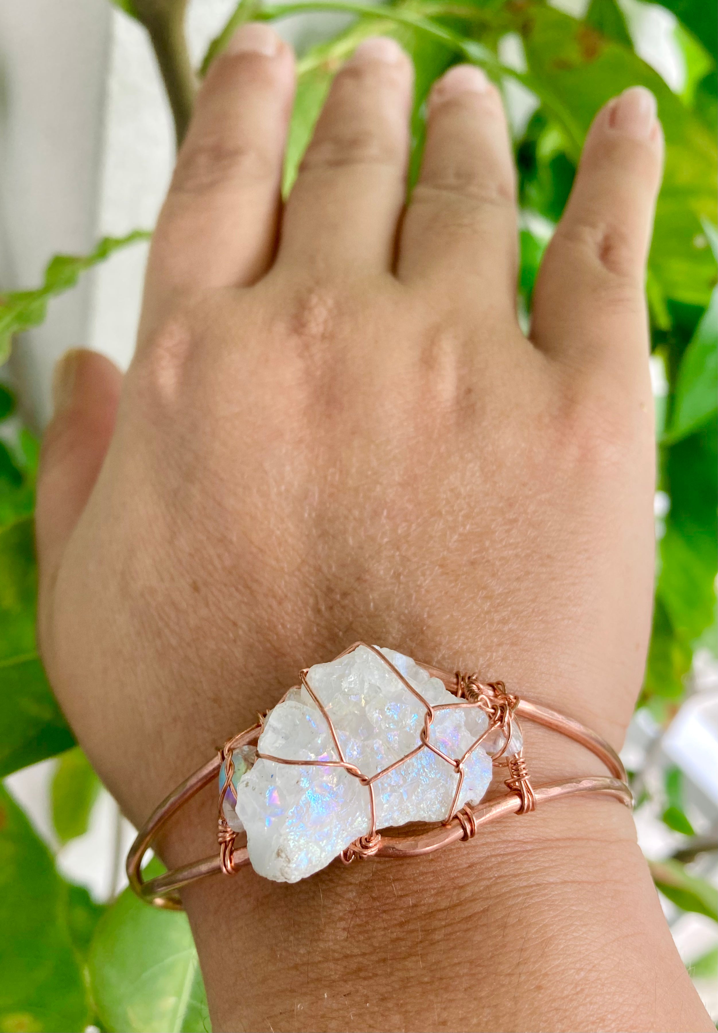 Druzy Snow Bangle