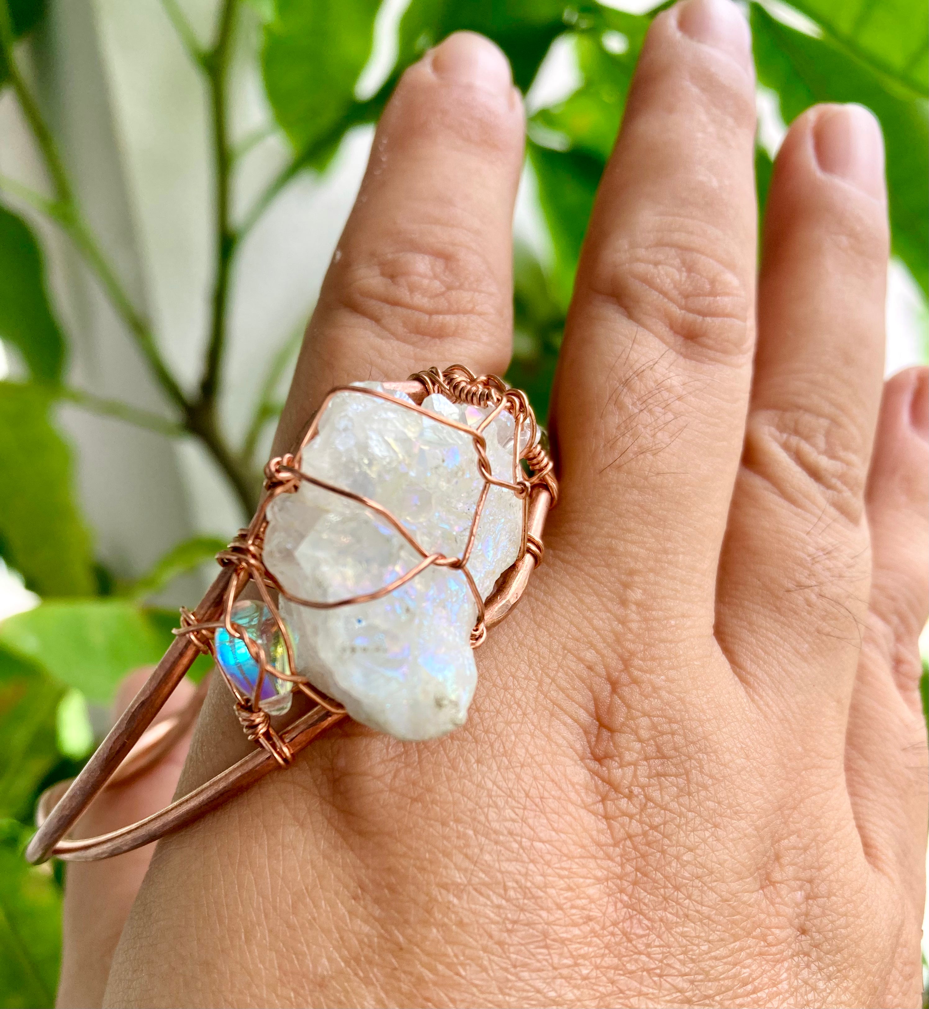 Druzy Snow Bangle