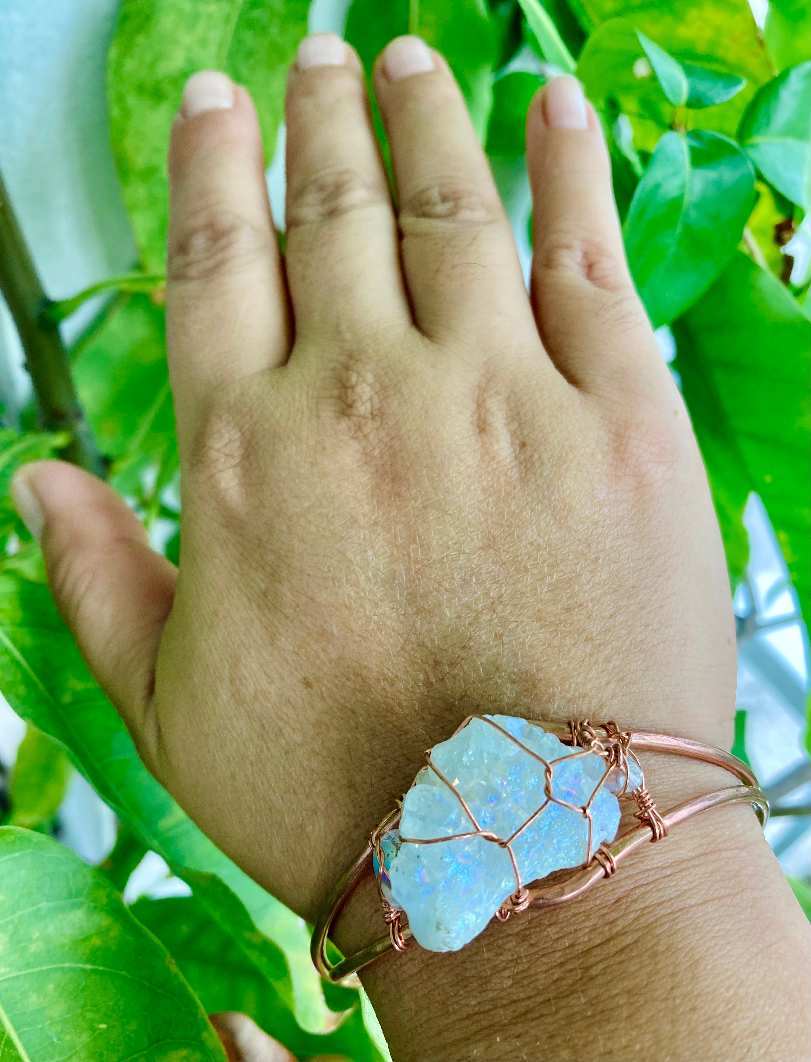 Druzy Snow Bangle