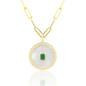 Emerald Snow Pendant