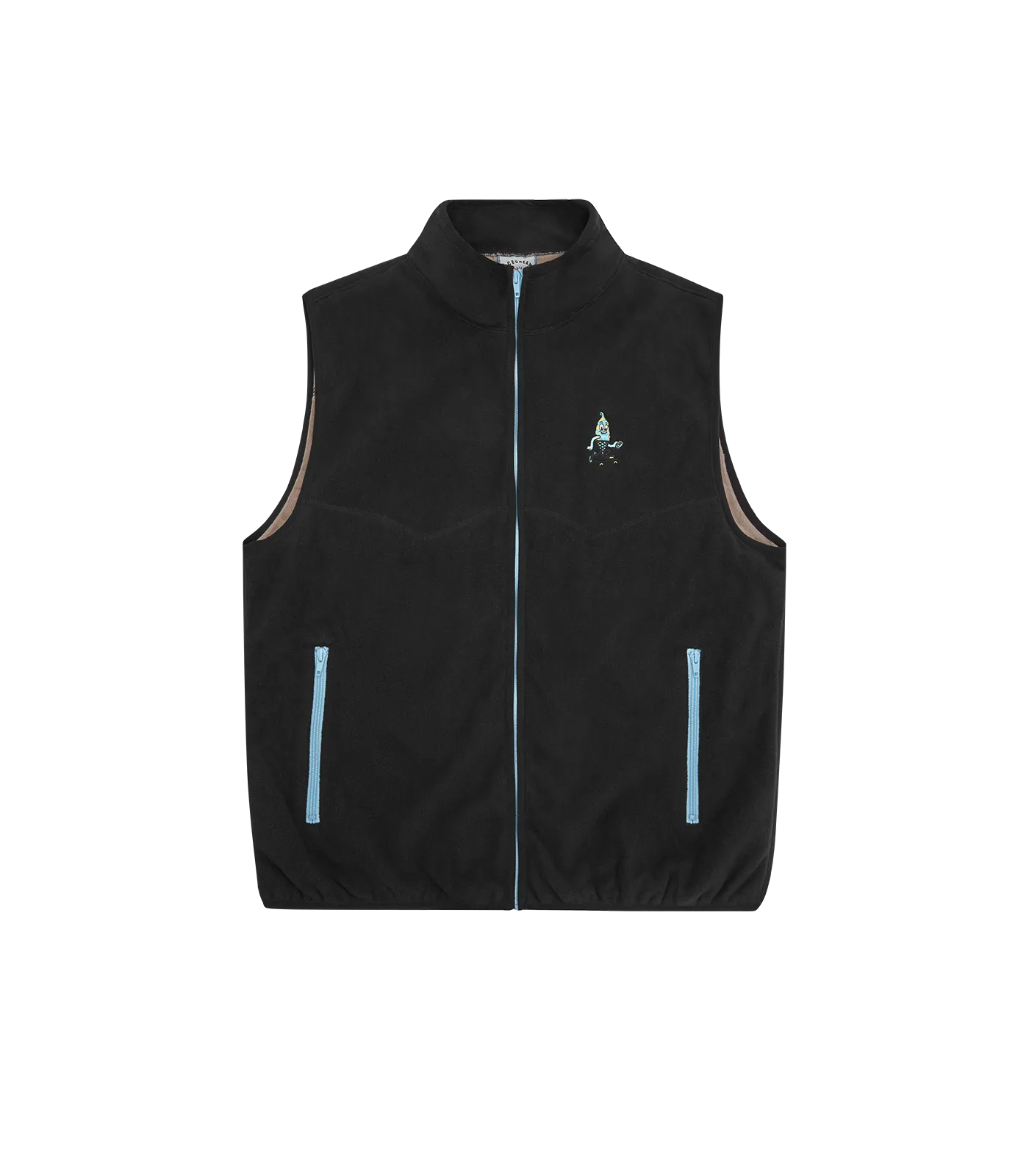 FLEECE VEST - BLACK