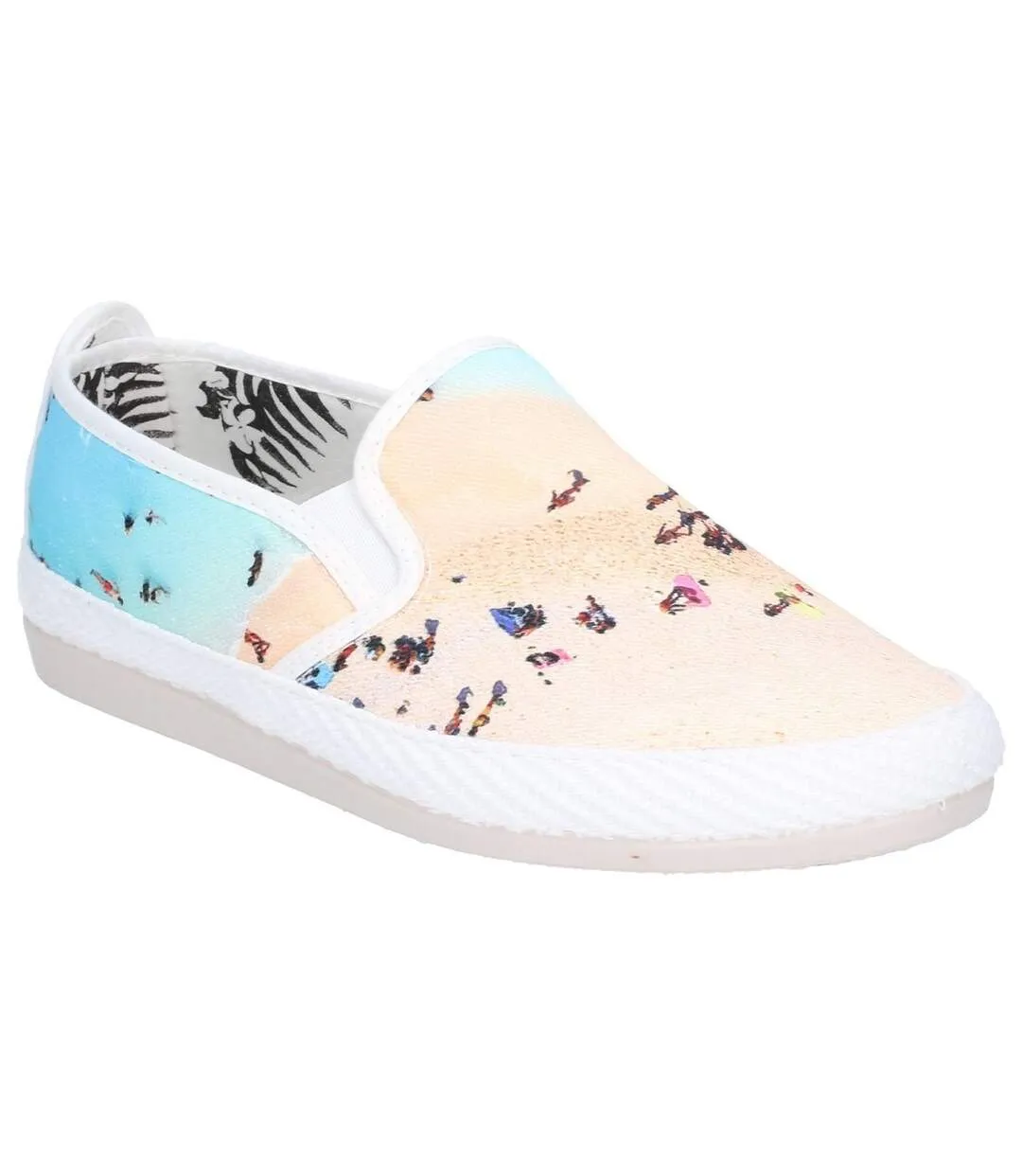 Flossy Womens/Ladies Pastel Slip On Shoe (Ecru) - UTFS6253