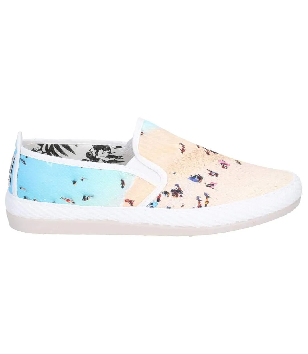 Flossy Womens/Ladies Pastel Slip On Shoe (Ecru) - UTFS6253