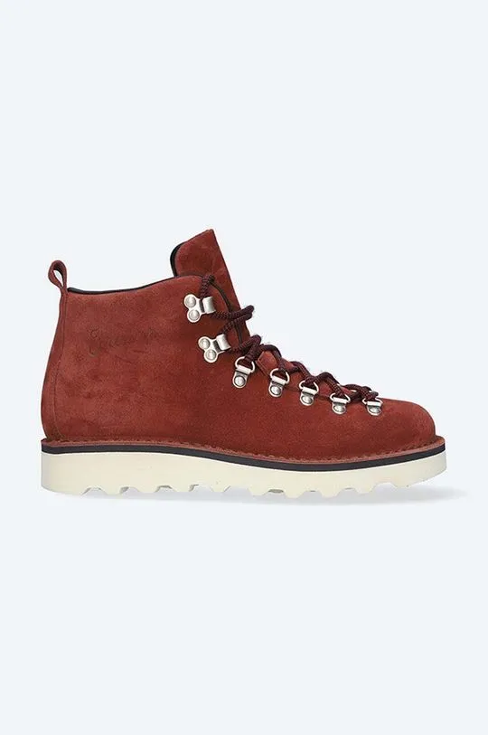 Fracap leather ankle boots MAGNIFICO M120 women's red color