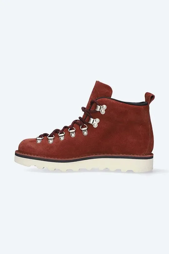 Fracap leather ankle boots MAGNIFICO M120 women's red color