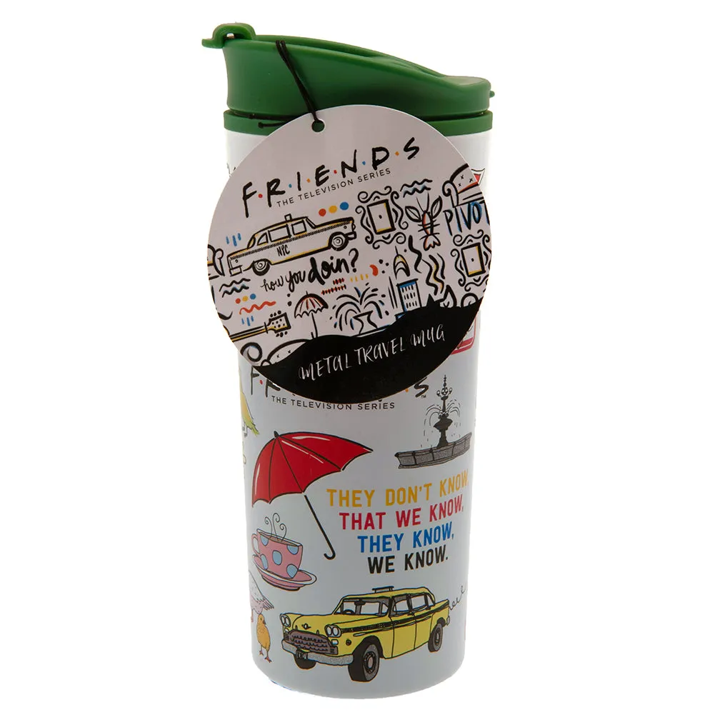 Friends Metal Travel Mug Infographic