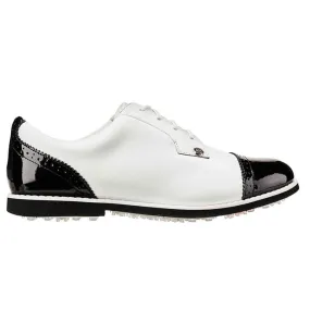 G Fore Cap Toe Gallivanter Ladies Golf Shoes Snow/Onyx