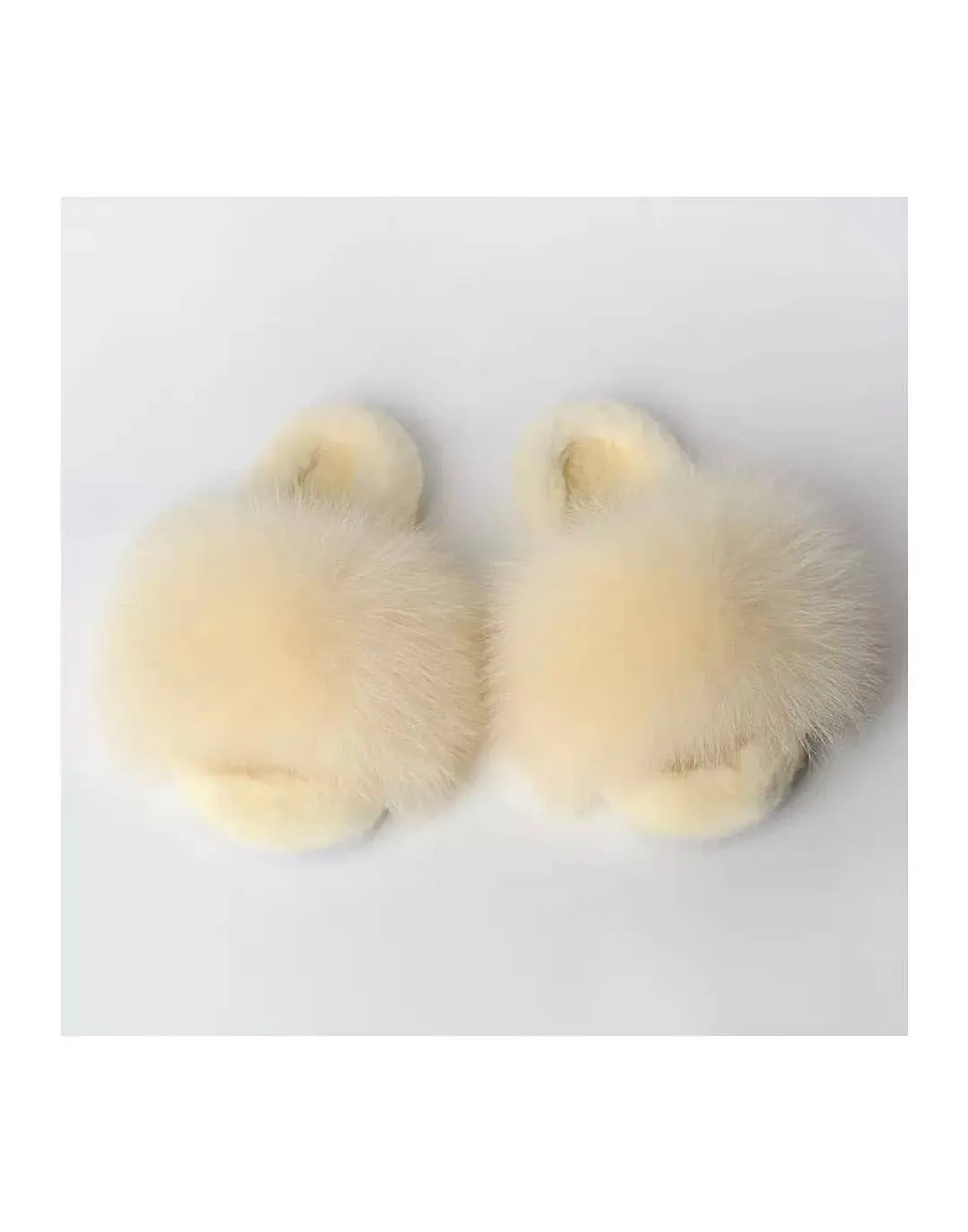 Genuine Fur Fluffy Slides