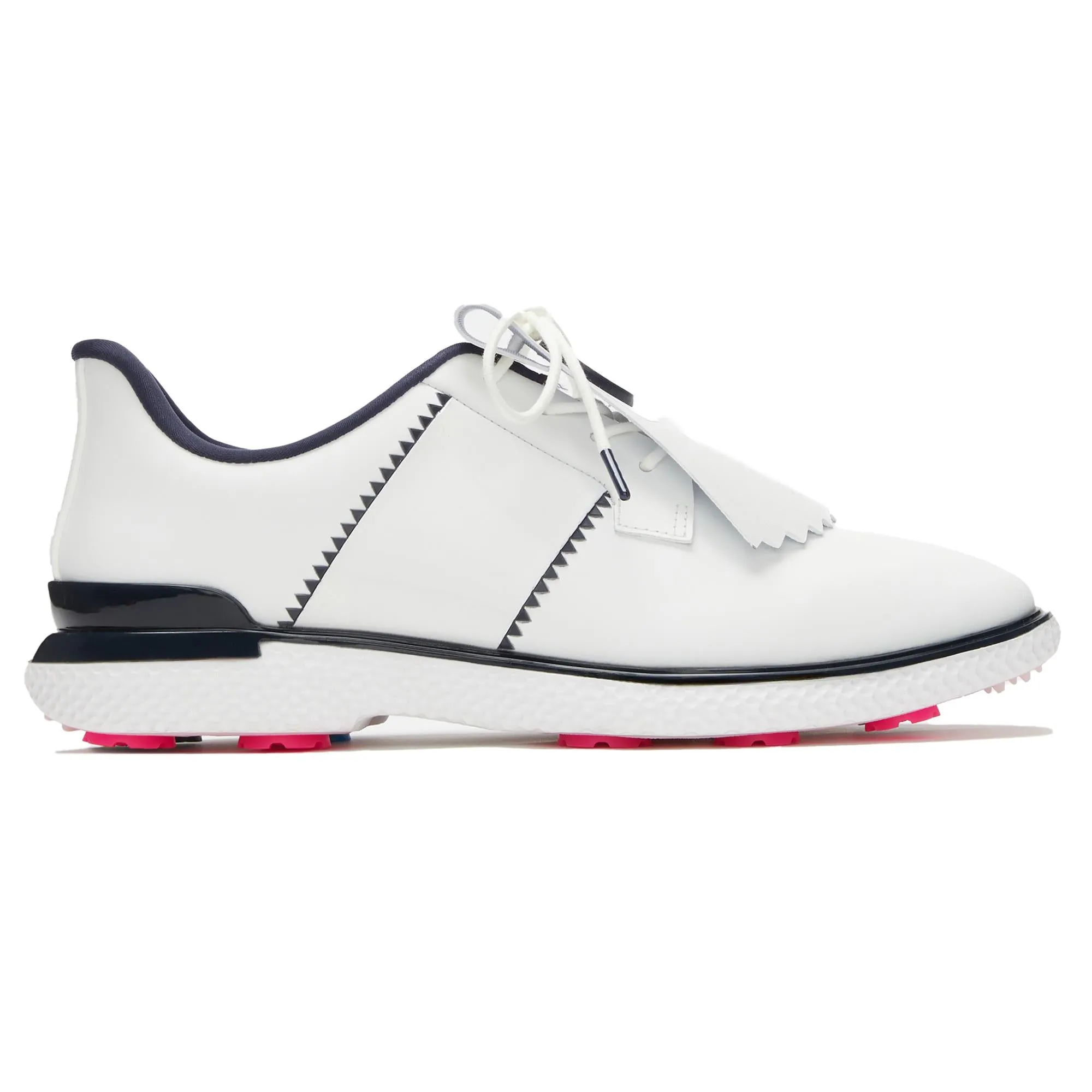 G/FORE Gallivan2r Side Stripe Kiltie Ladies Golf Shoes Snow/Twilight