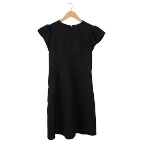 Giambattista Valli Black Cap Ruffle Sleeve Dress - 8