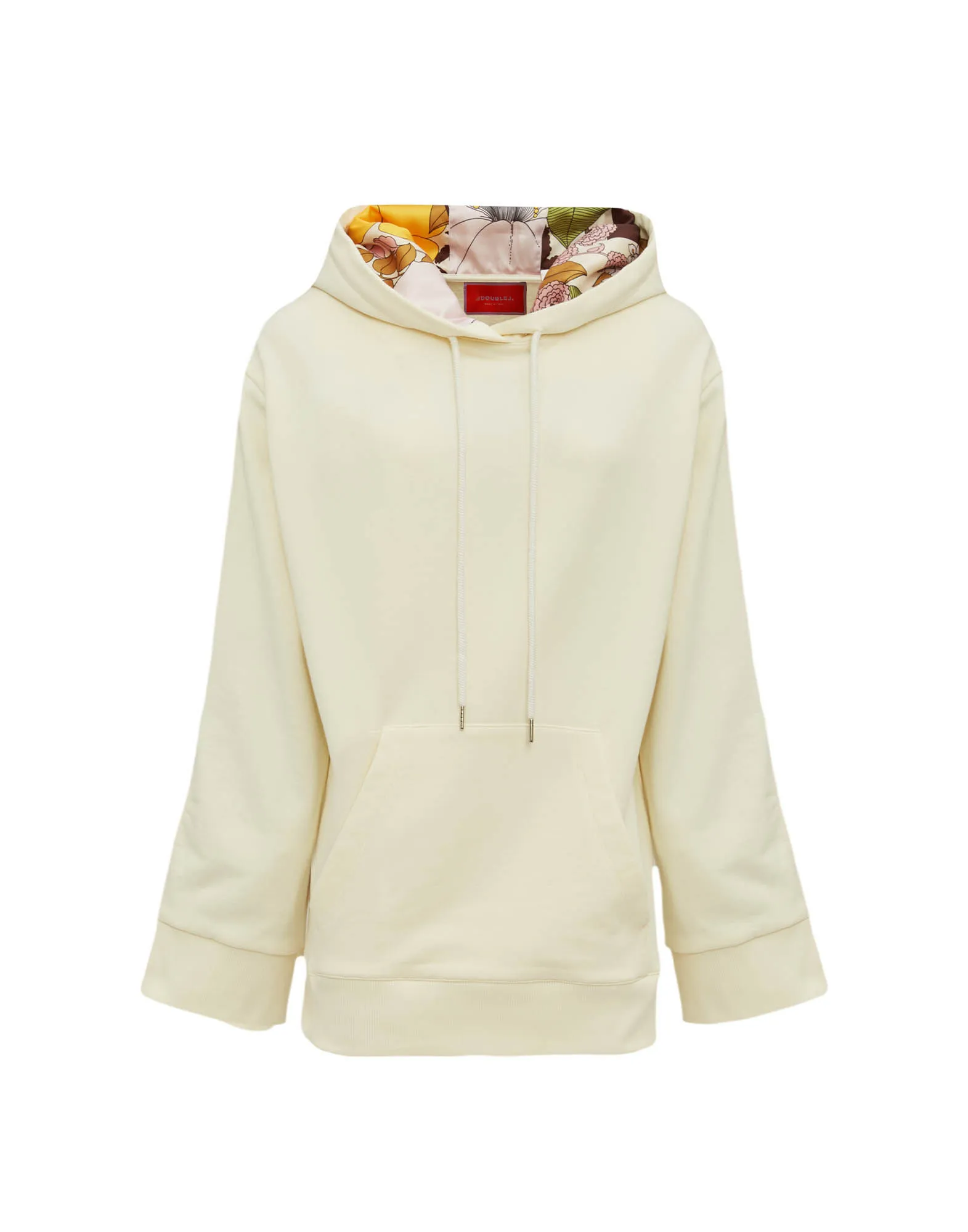 Girlfriend Hoodie in Solid Ivory for Women | La DoubleJ