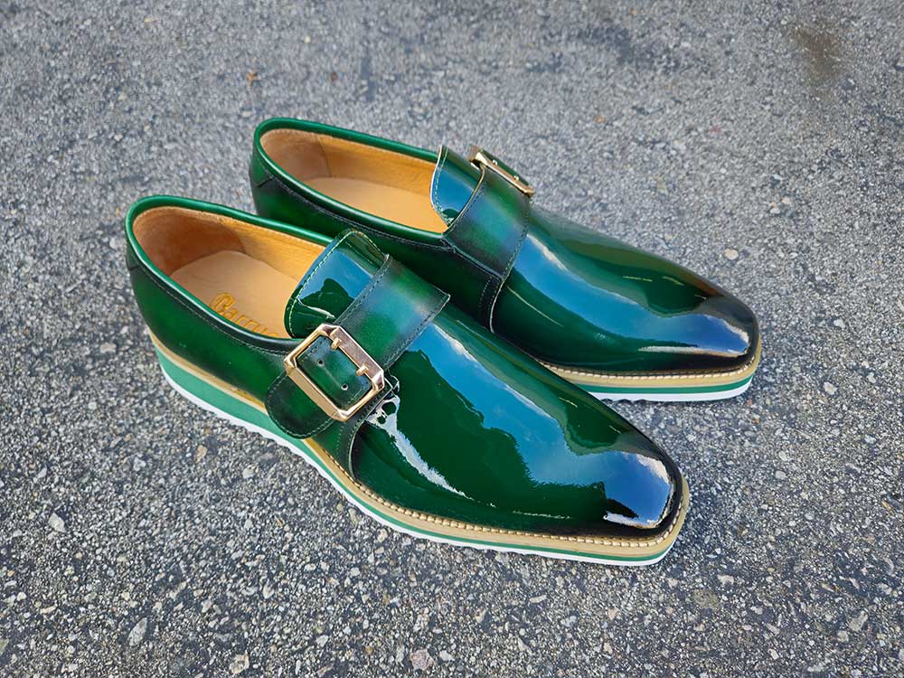 Gorgeous Patent Leather Slip on Monkstrap