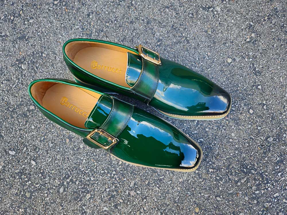 Gorgeous Patent Leather Slip on Monkstrap