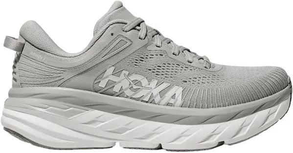 Hoka Women’s Bondi 7 Athletic Shoes-Harbor Mist/White