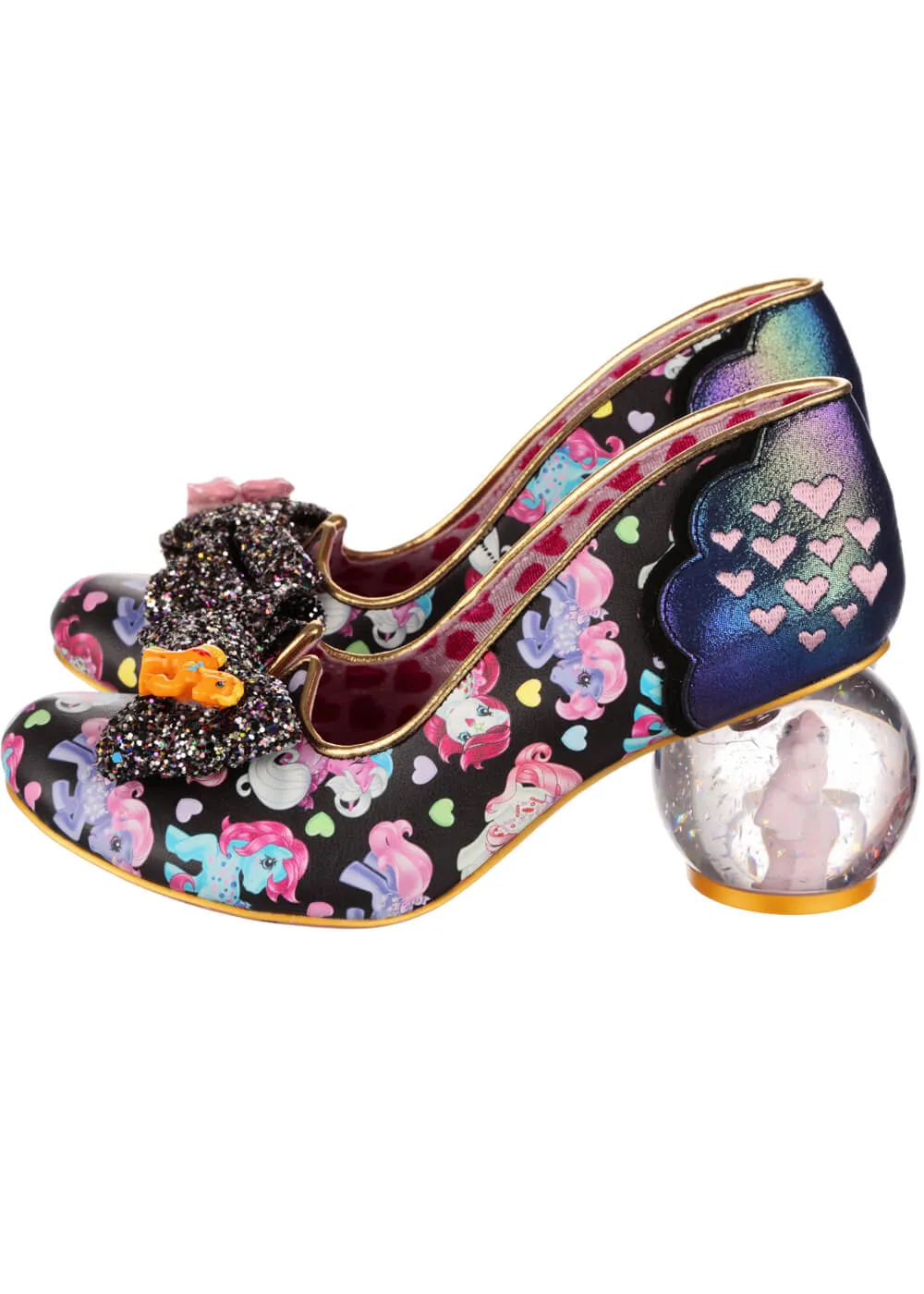 Irregular Choice x My Little Pony Sparkle Heart Pumps Black