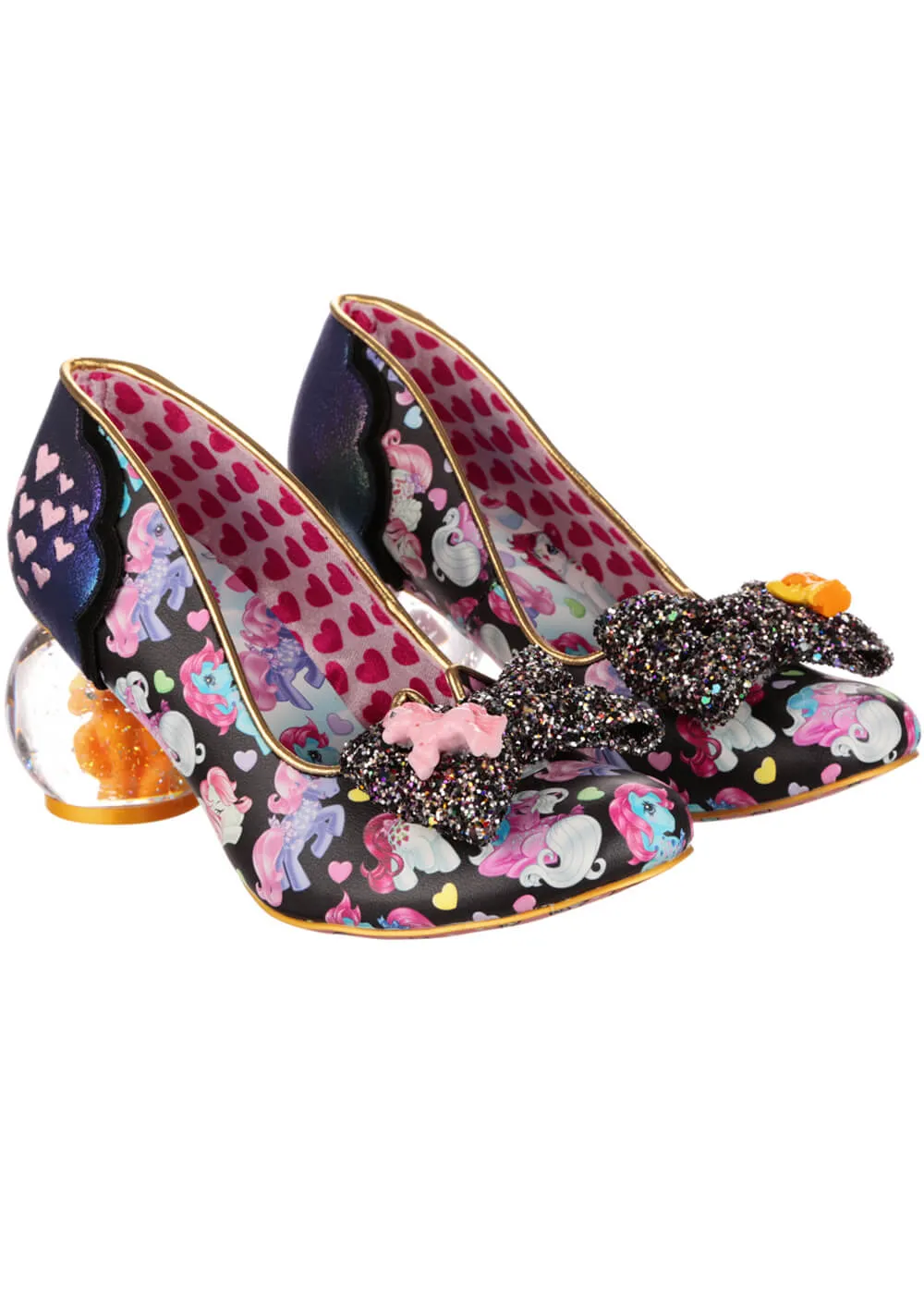 Irregular Choice x My Little Pony Sparkle Heart Pumps Black