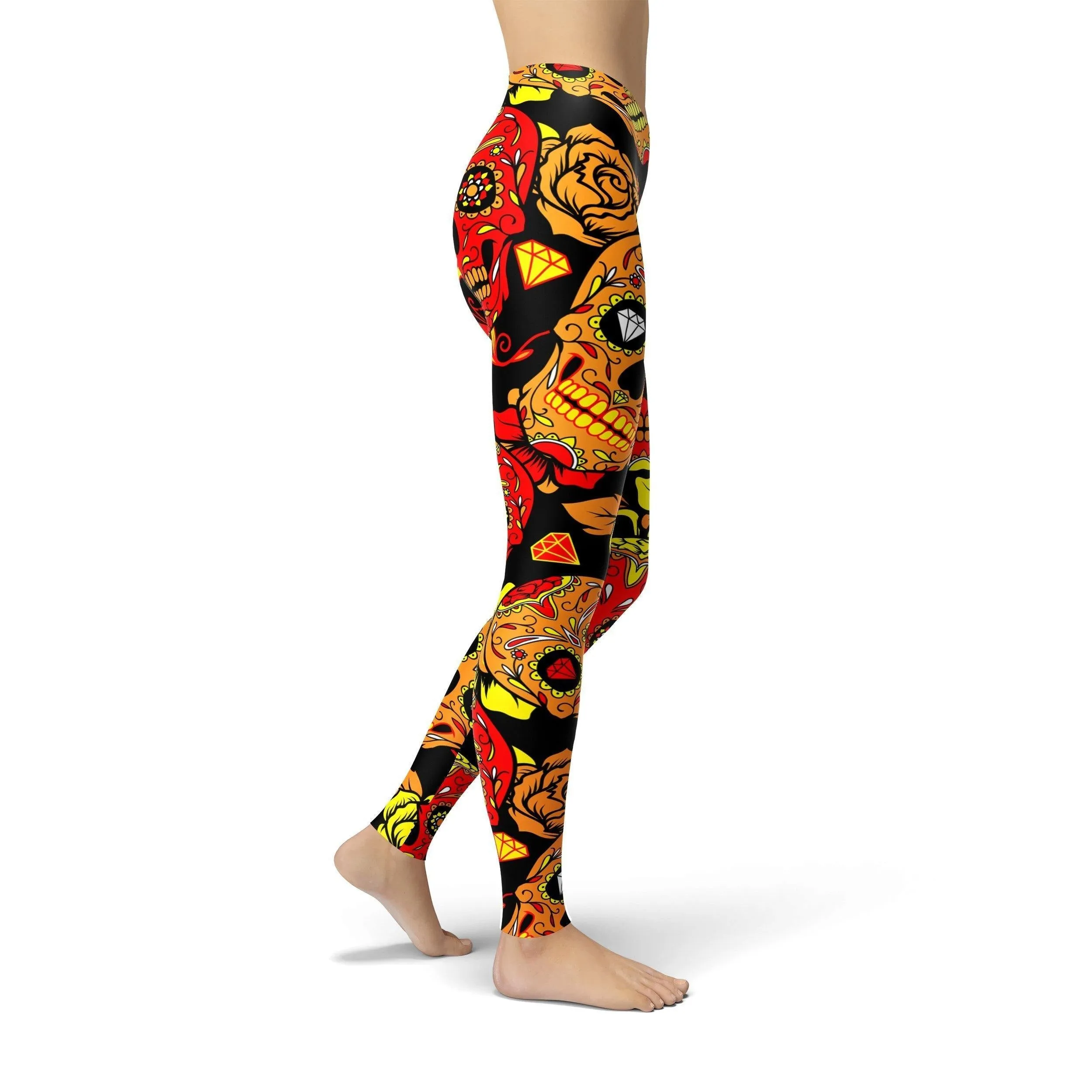 Jean Halloween Skulls Leggings