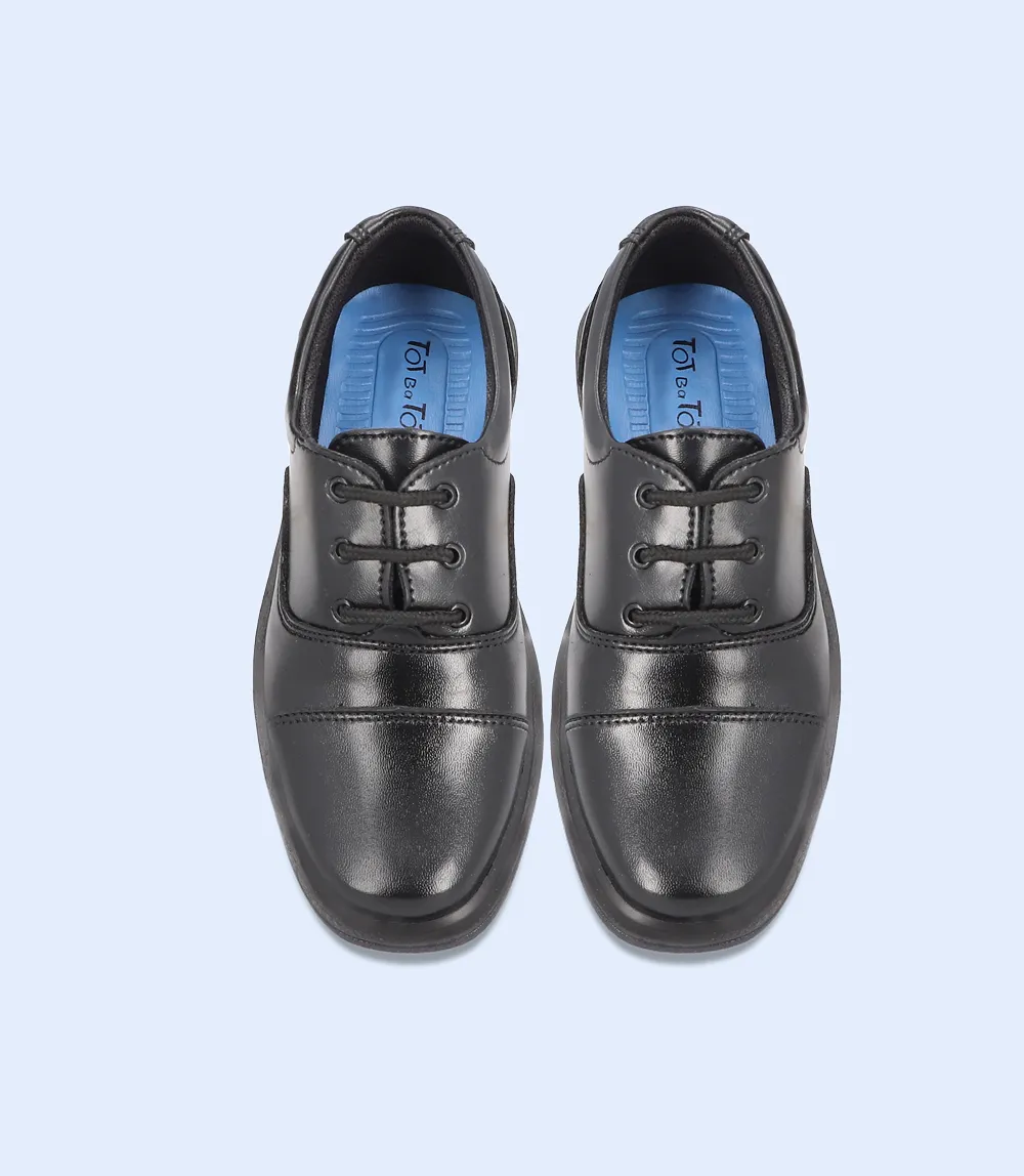 KB0034-BLACK-Boys Casual School Shoes