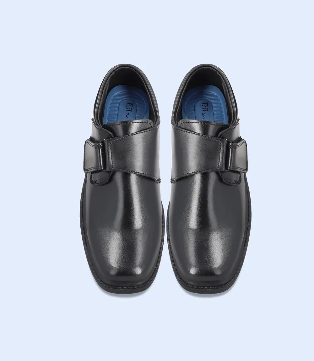 KB0049-BLACK-Boys Casual School Shoes