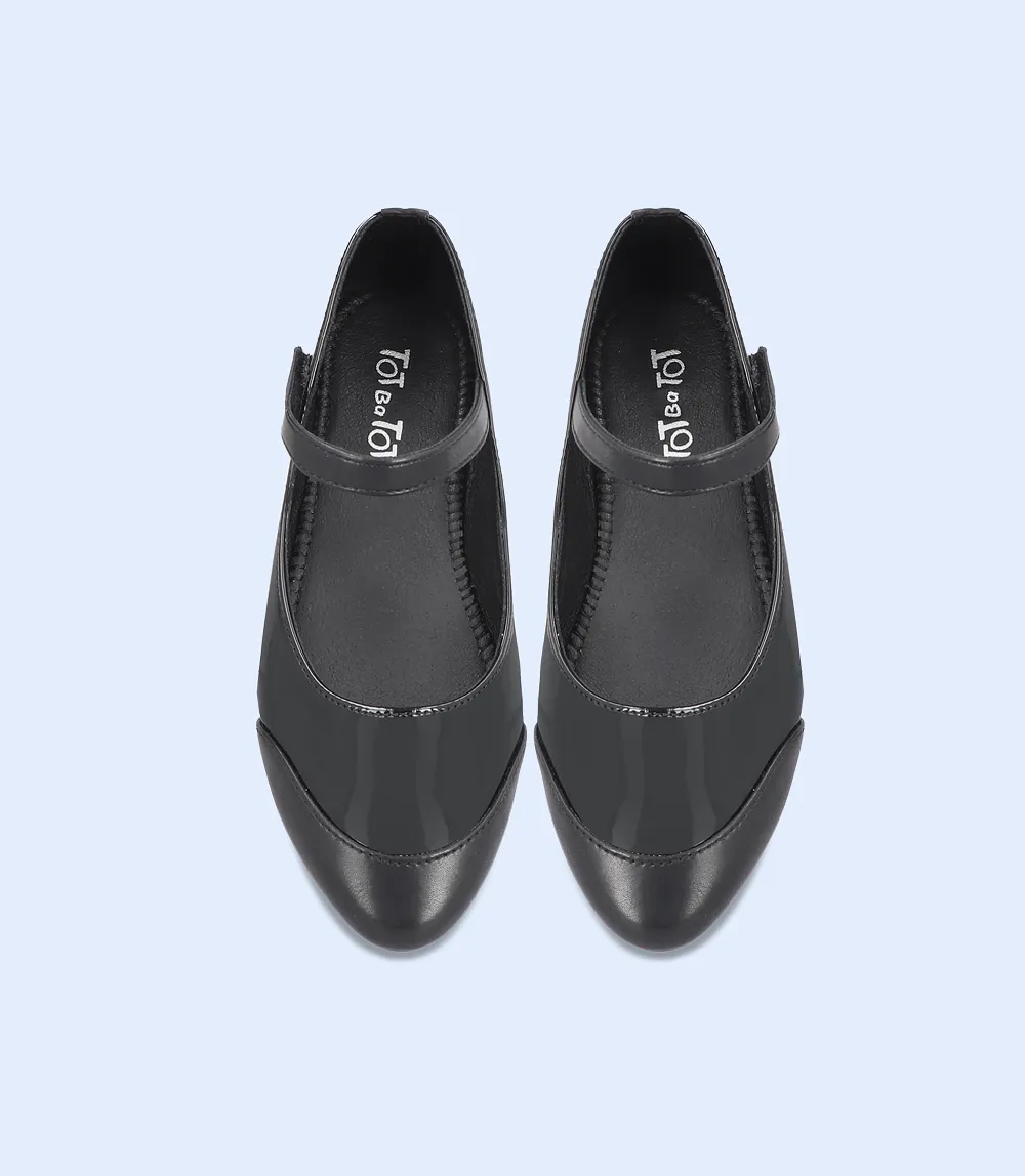 KG0050-BLACK-Girls Casual School Shoes