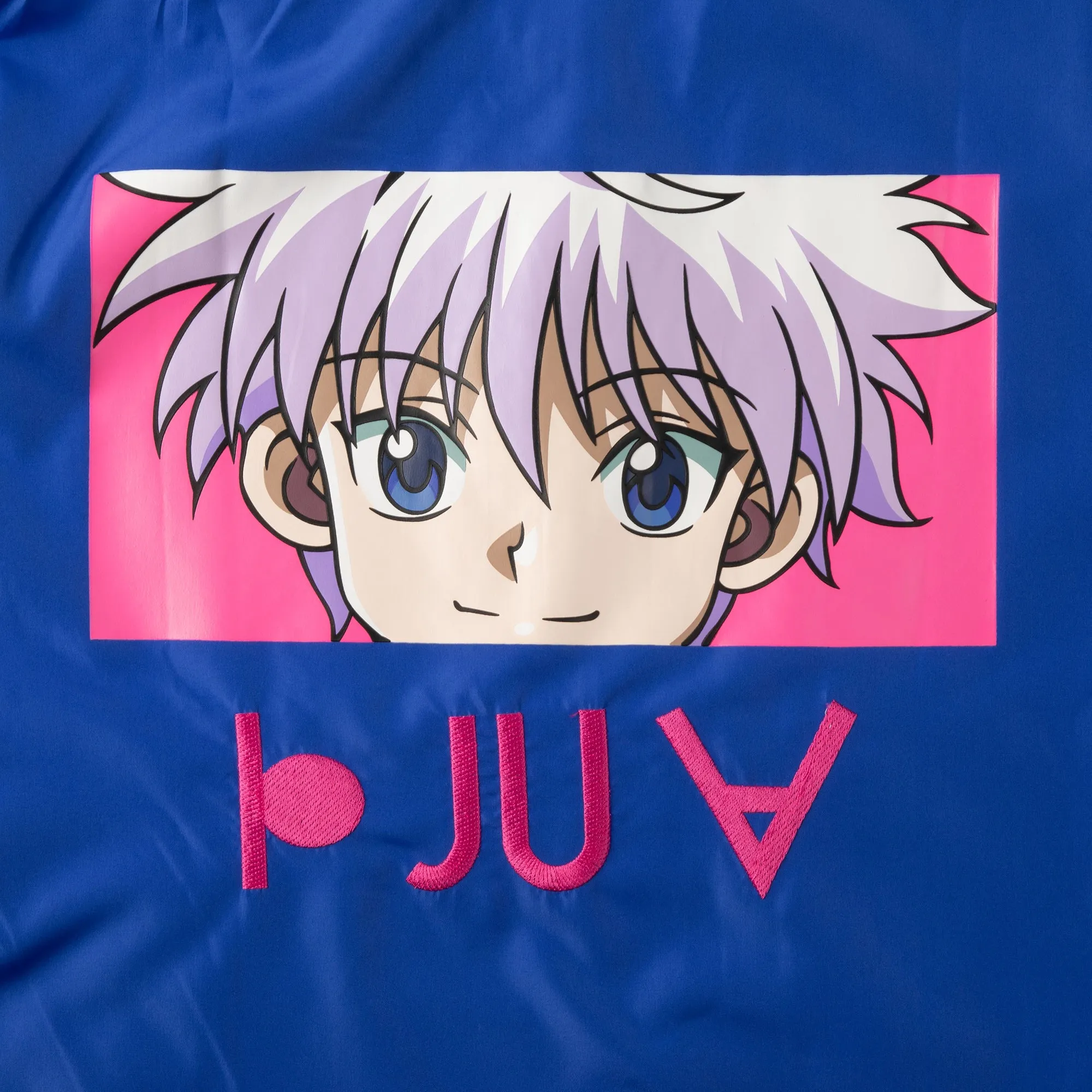 Killua Blue Checkered Anorak